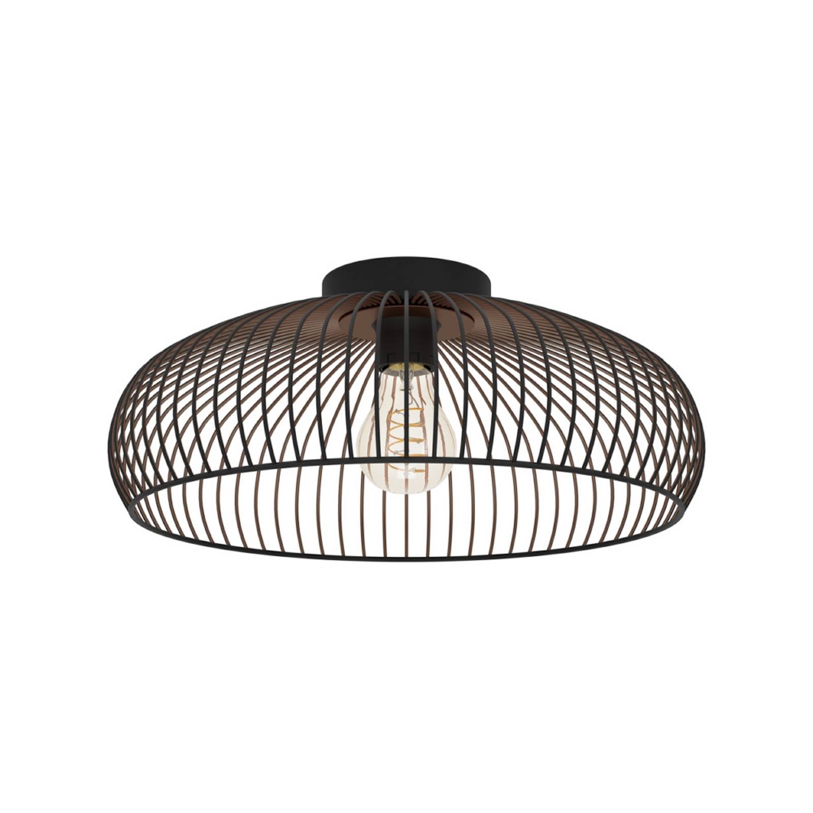 EGLO Deckenleuchte ALMANZORA, Ø 43 cm, schwarz, E27, Metall