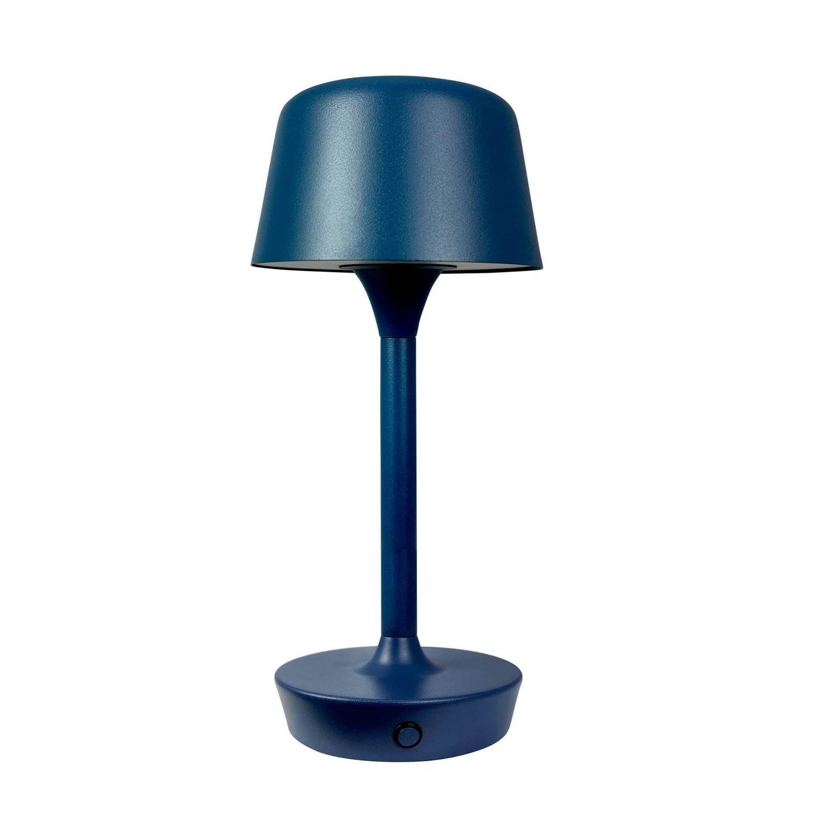 Dyberg Larsen LED table lamp Flow, blue, height 25 cm