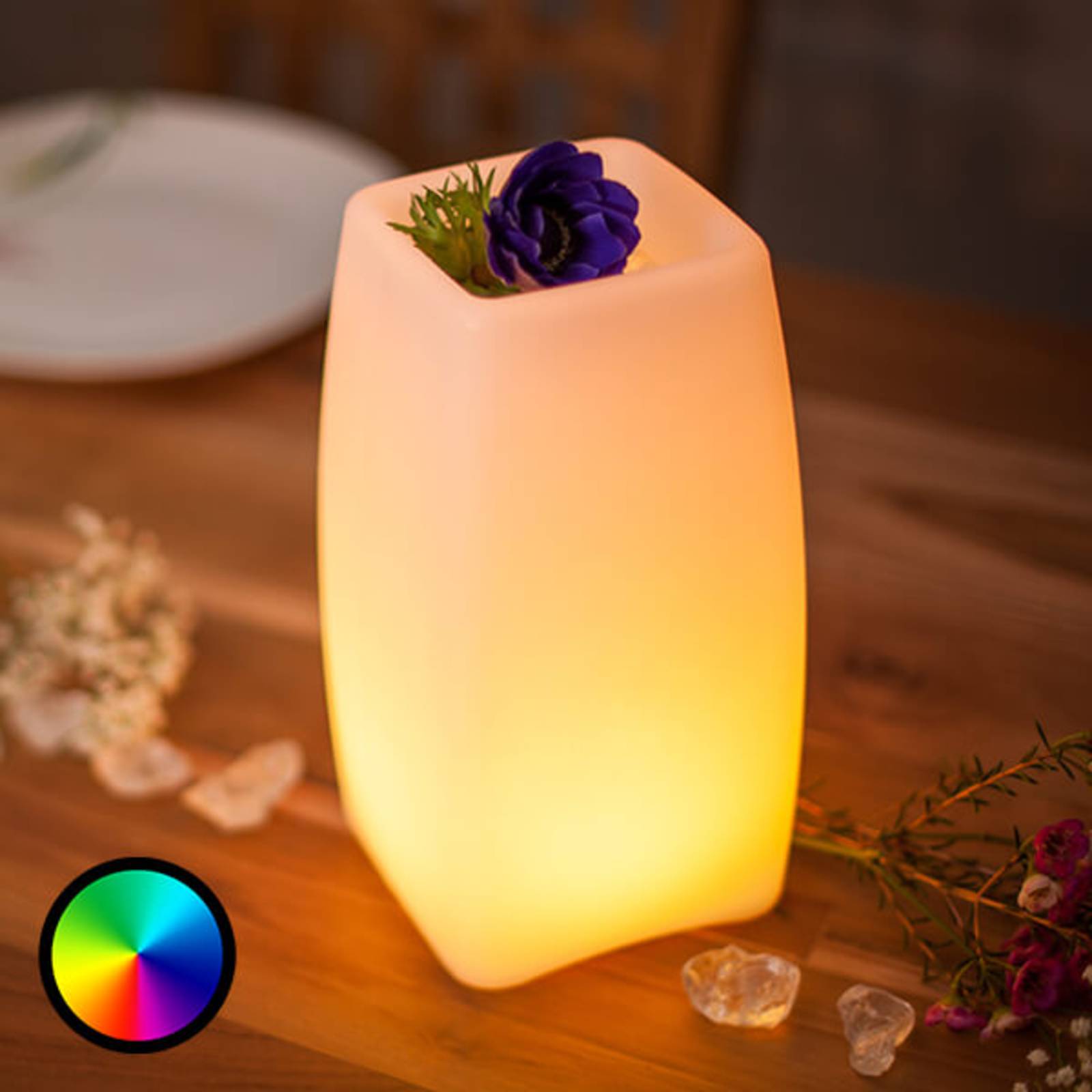 E-shop Stolná LED lampa Stele s dobíjacou batériou ovládaná aplikáciou