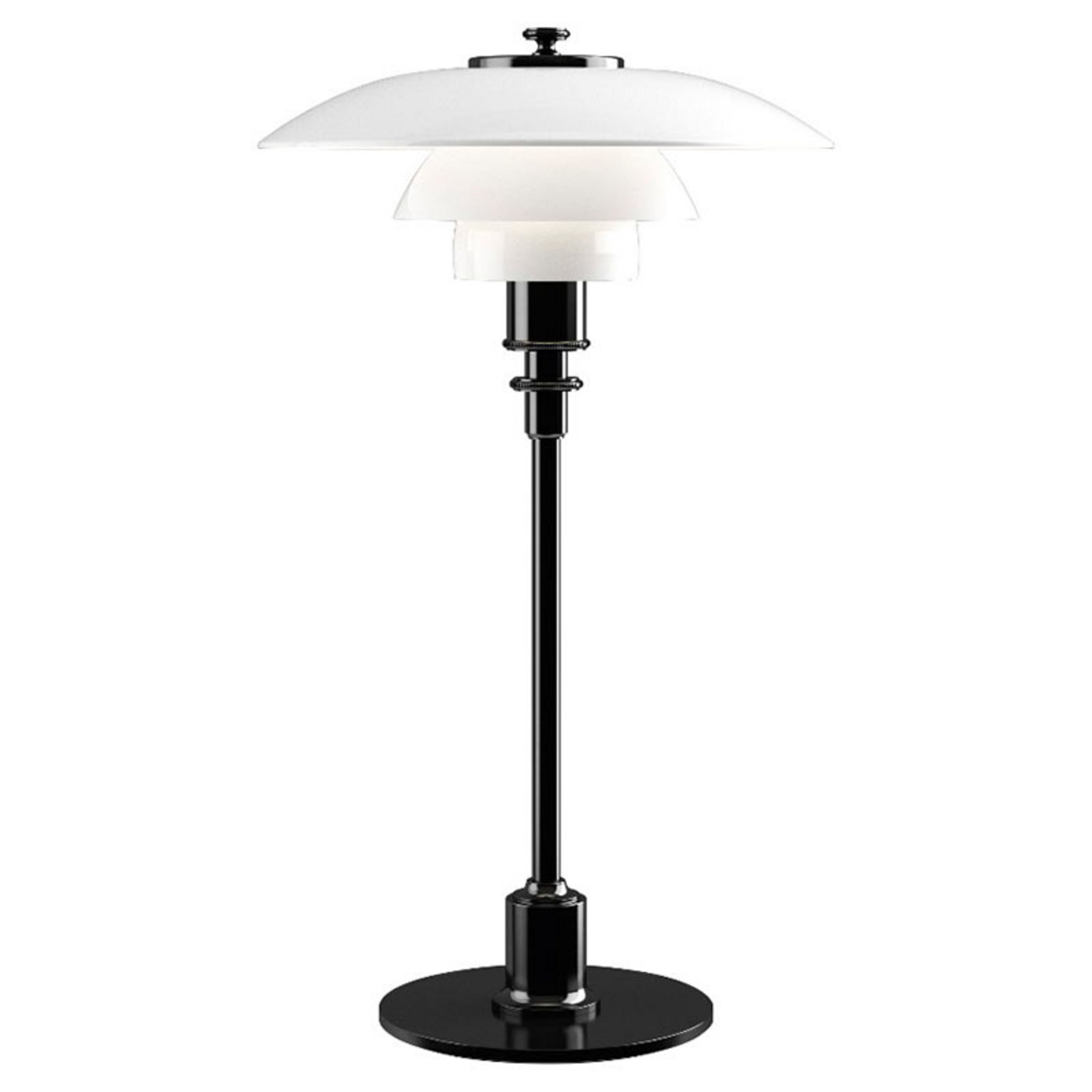 PH 2/1 Tafellamp Zwart Gemetaliseerd - Louis Poulsen
