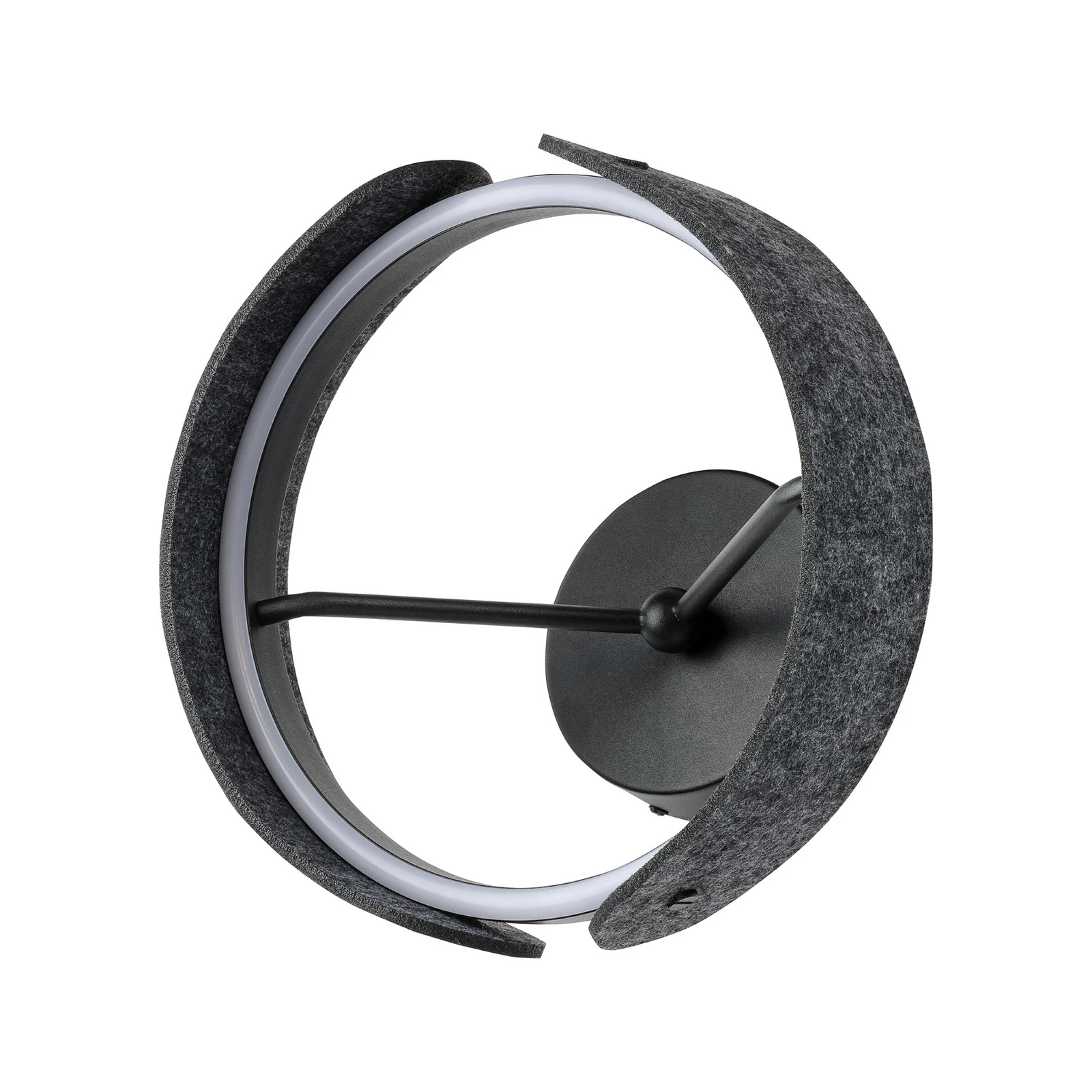 Aplique de pared LED OSRAM Decor Curve Felt, gris, fieltro, 3000 K