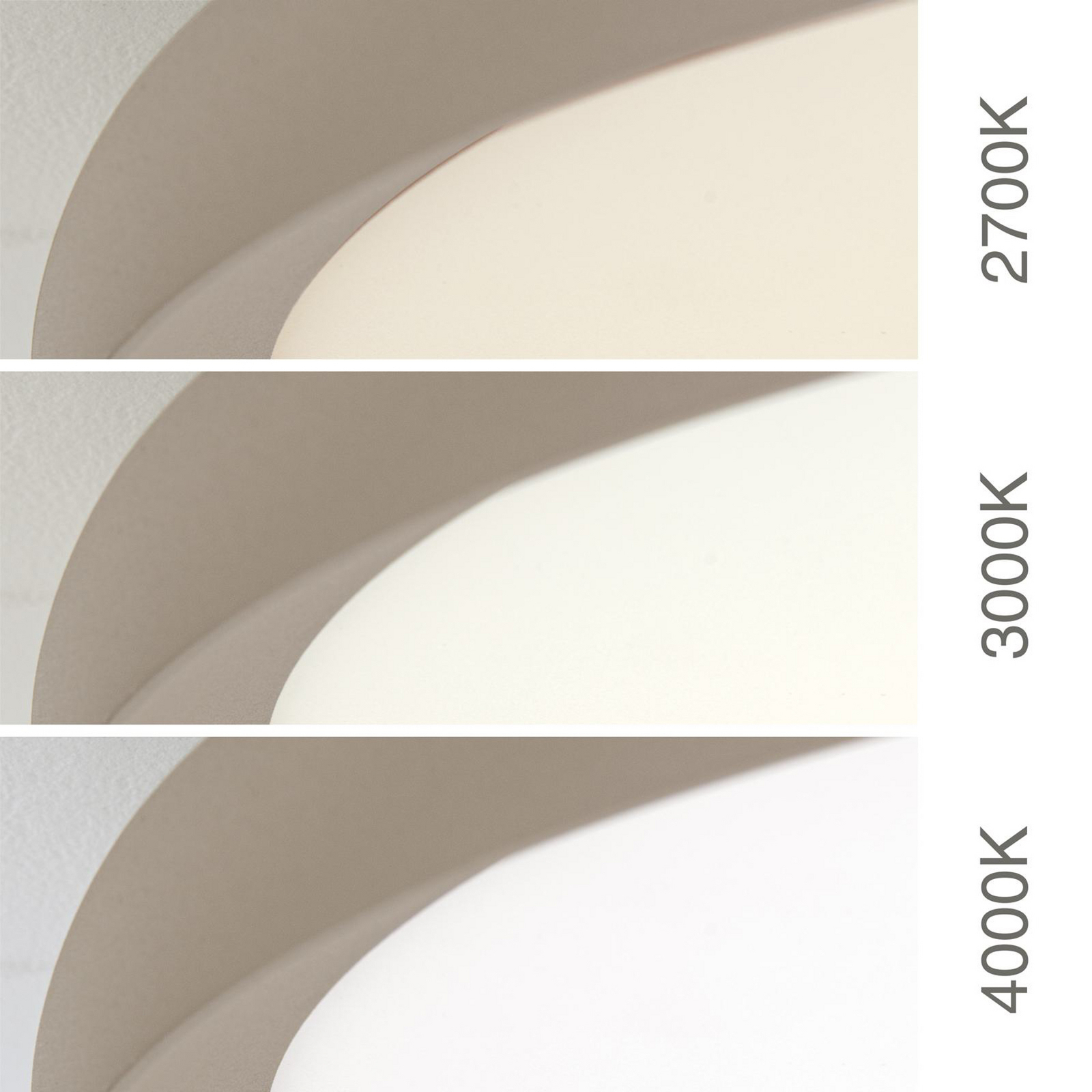 LED ceiling lamp Kant, Ø 40 cm khaki, CCT metal/plastic LED ceiling lamp Kant, Ø 40 cm khaki, CCT metal/plastic