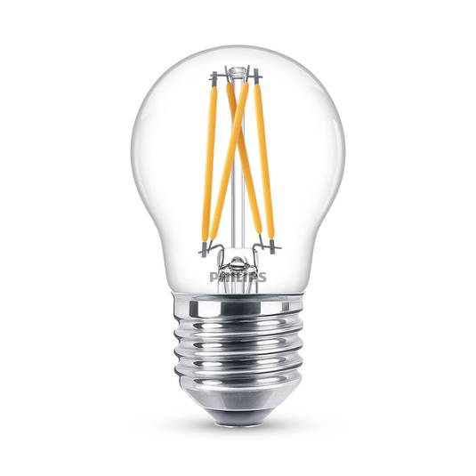 Philips WarmGlow LED-Lampe E27 P45 2,5W klar