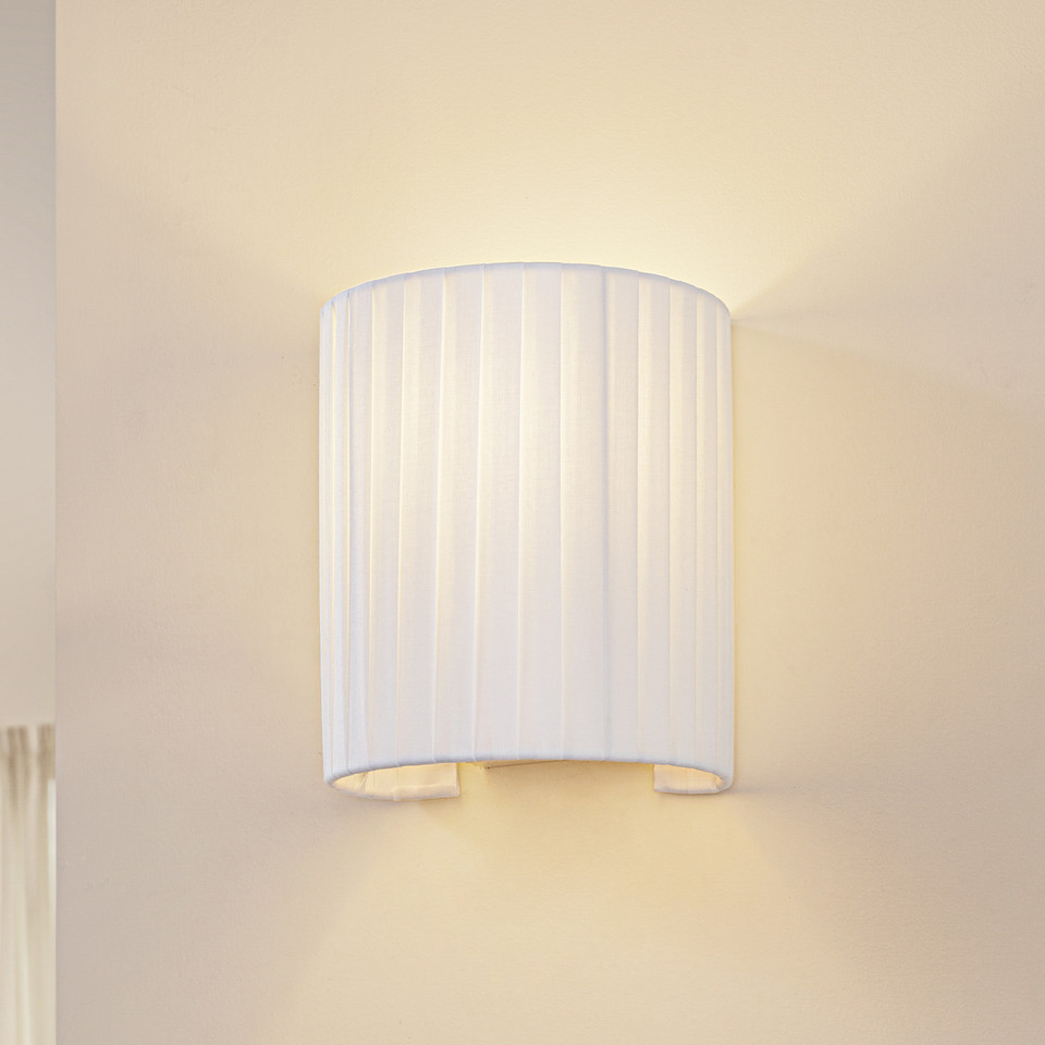 Lindby Virelle vägglampa vit E27 21 cm, vit från Lindby