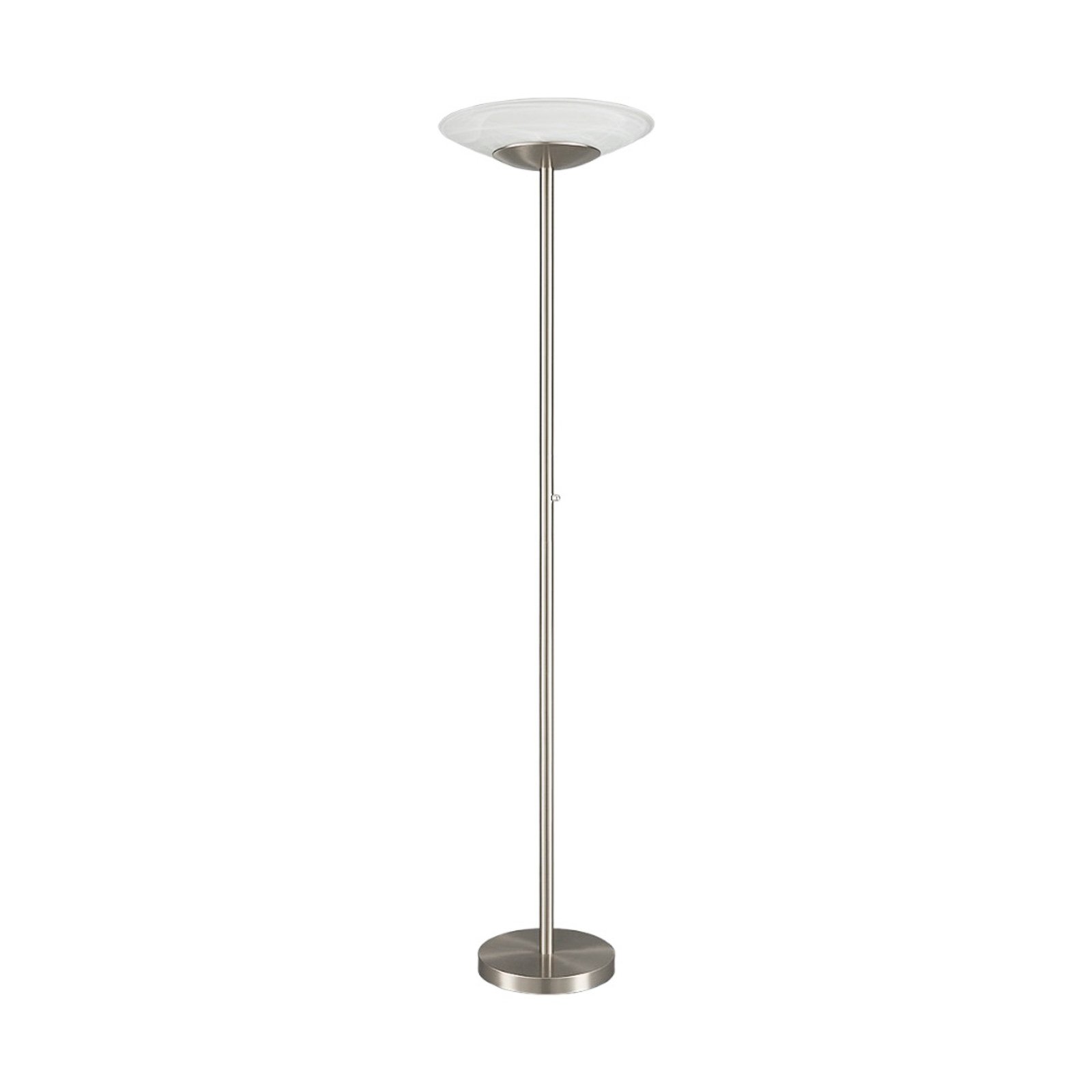 Ragna Floor Lamp White/Nickel - Lindby