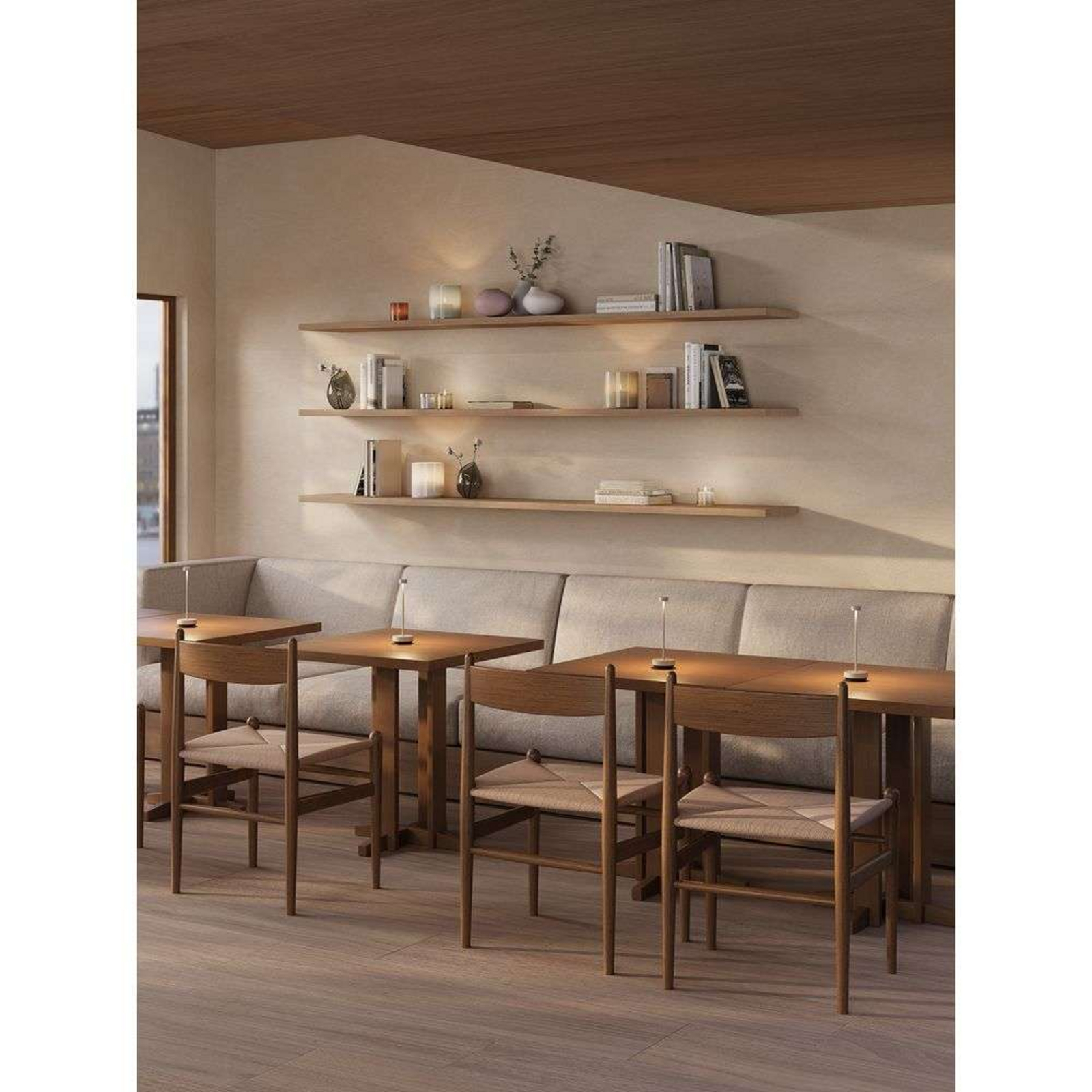 Turas LED Portable Lámpara de Sobremesa Silk Gray - Blomus