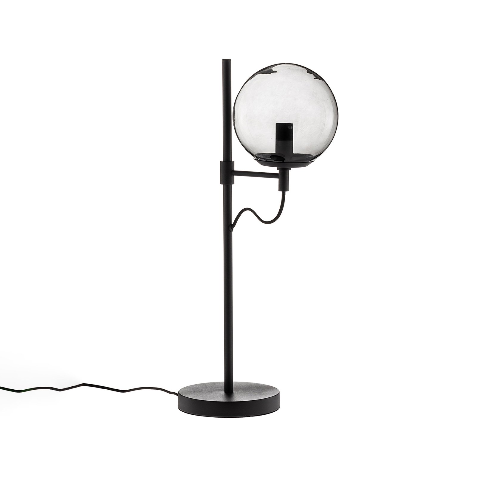 Lucande Sotiana tafellamp, Glaskugel, zwart
