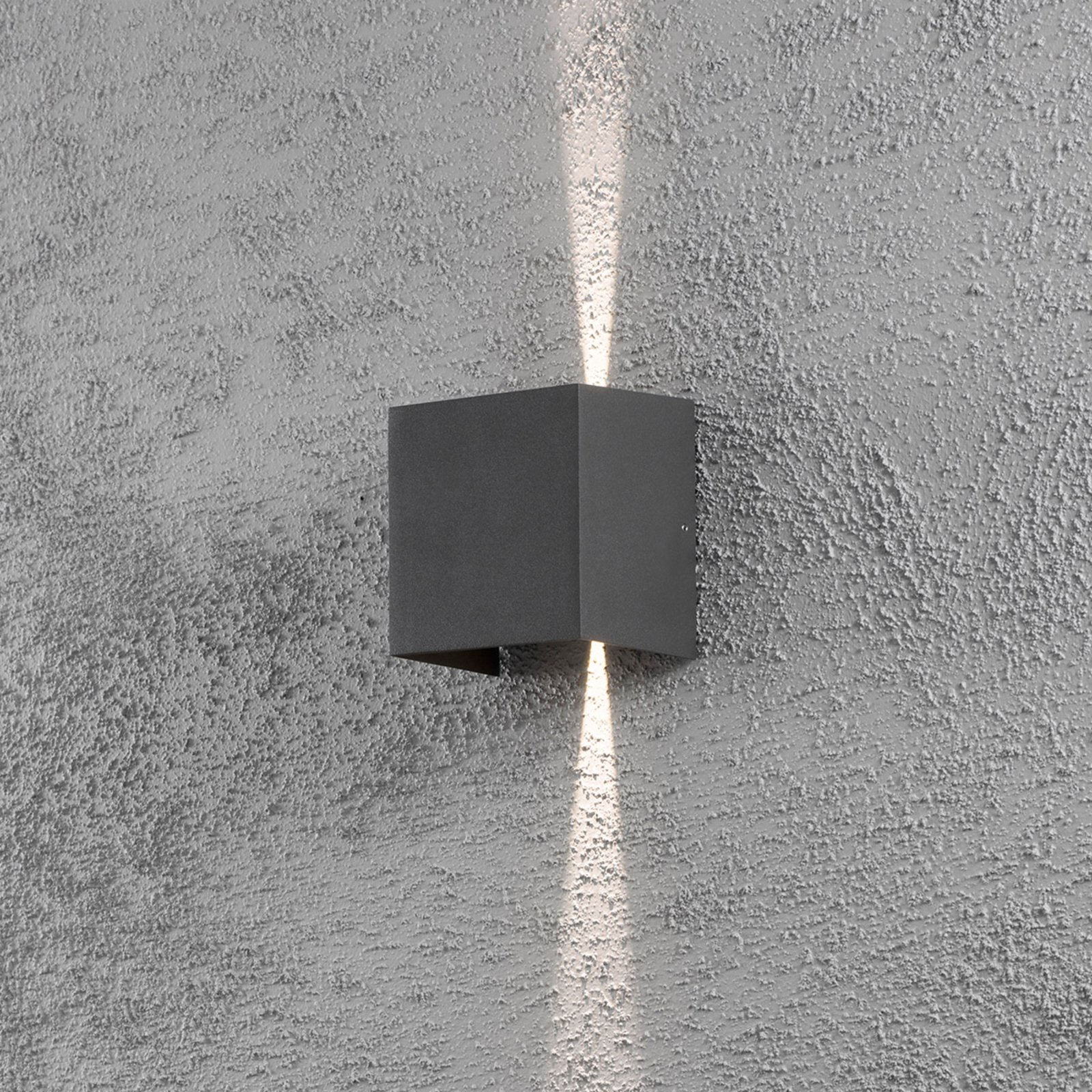 Cremona 13 cm antracite, candeeiro de parede exterior LED