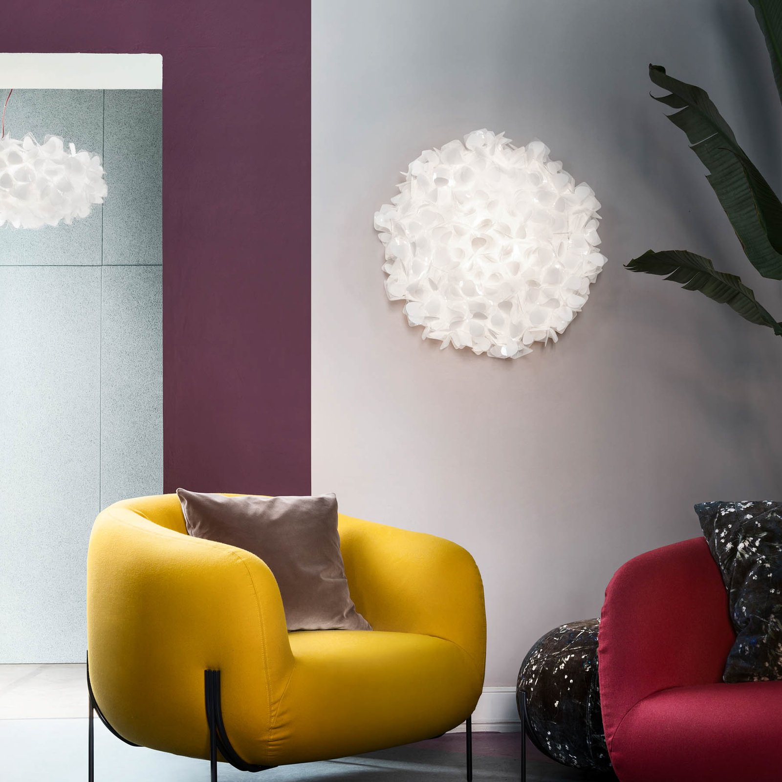 Clizia Mama Non Mama Wandlampe weiß Ø53cm - Slamp