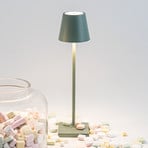 Zafferano Poldina mikro genopladelig lampe IP65 salvie