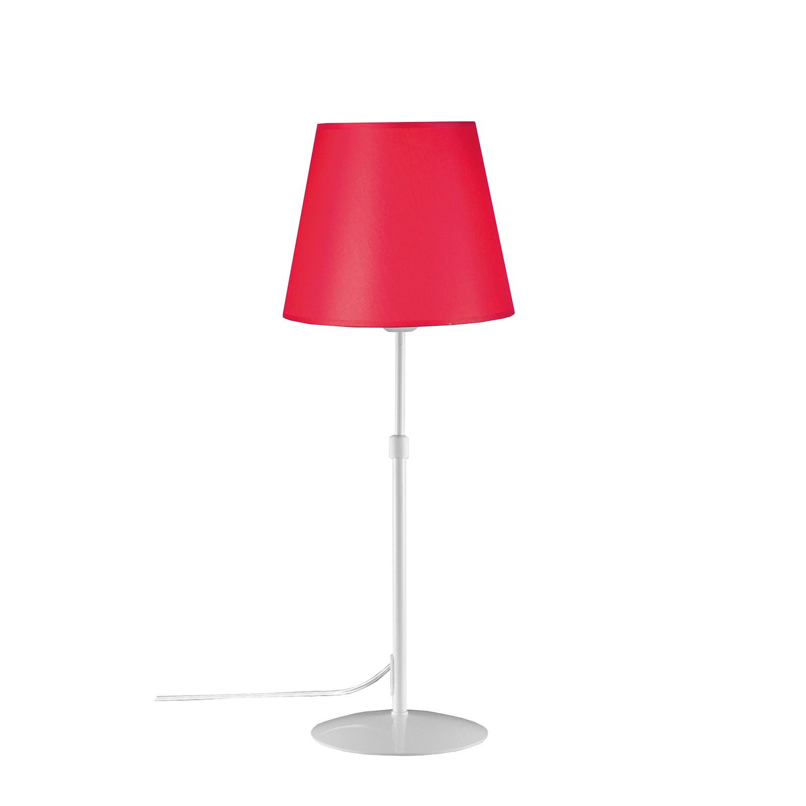 Aluminor Store -pöytälamppu, valkoinen/punainen