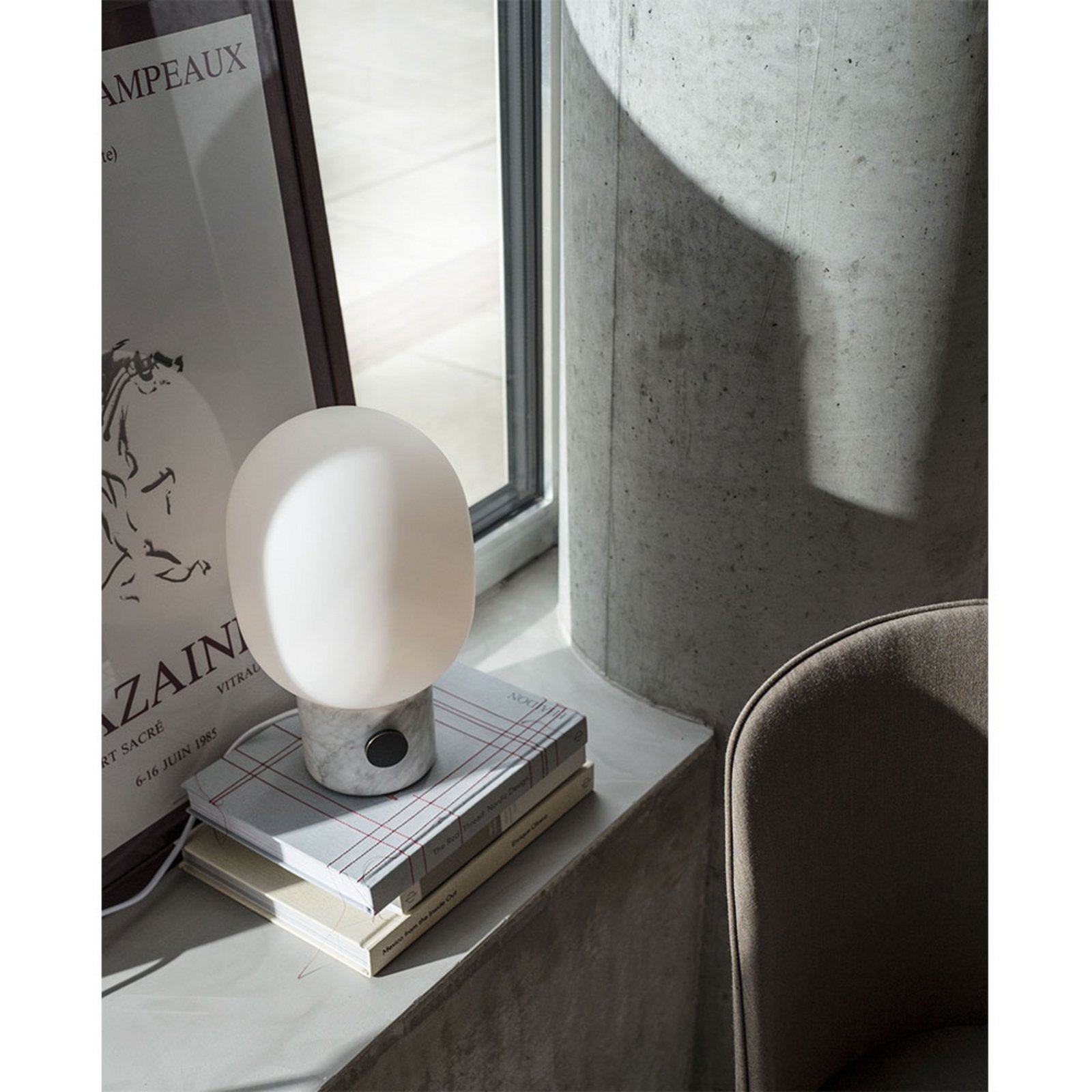 JWDA Lampă de Masă L White Carrara Marble - Audo Copenhagen