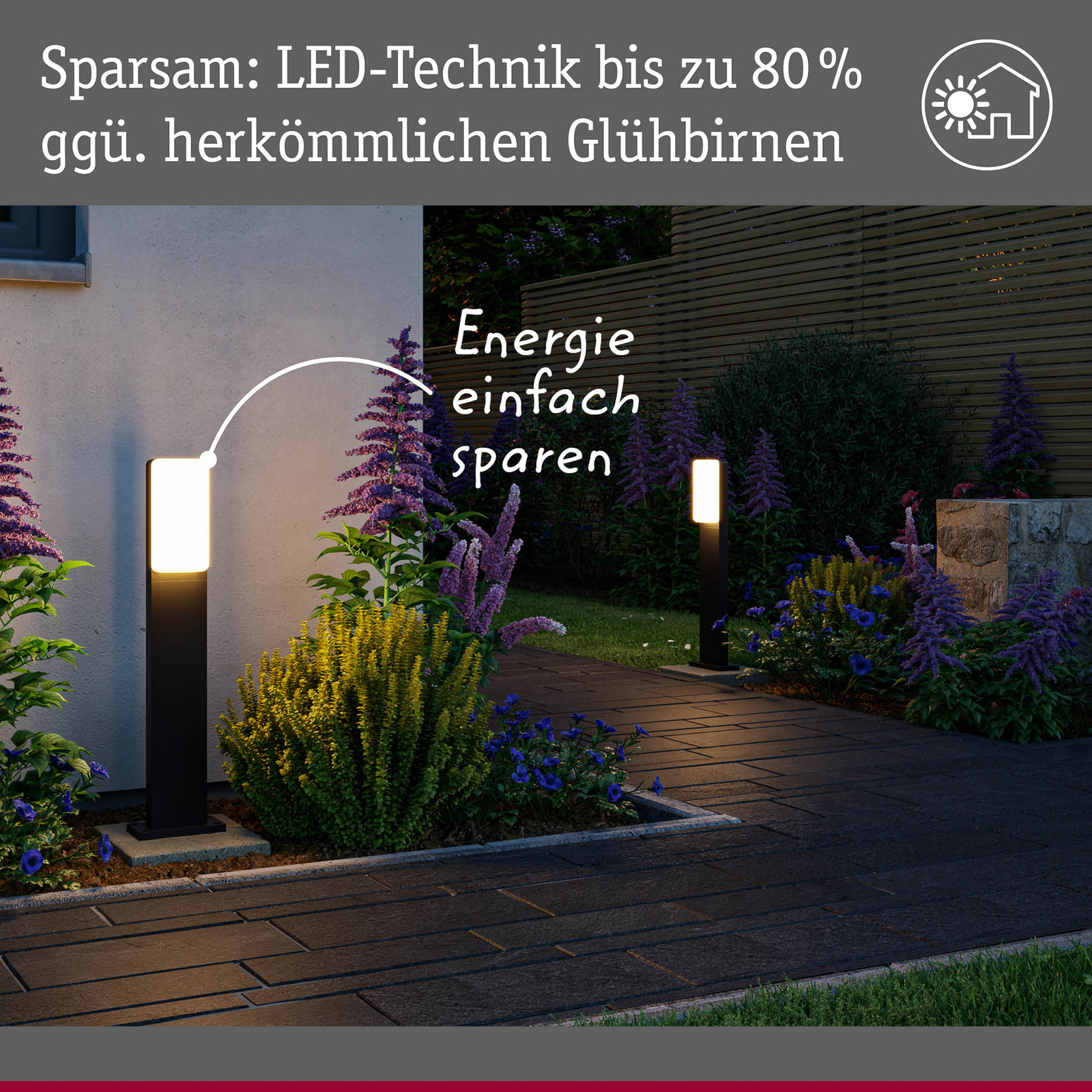 Paulmann LED tuinpadverlichting Bonnie, aluminium, antraciet