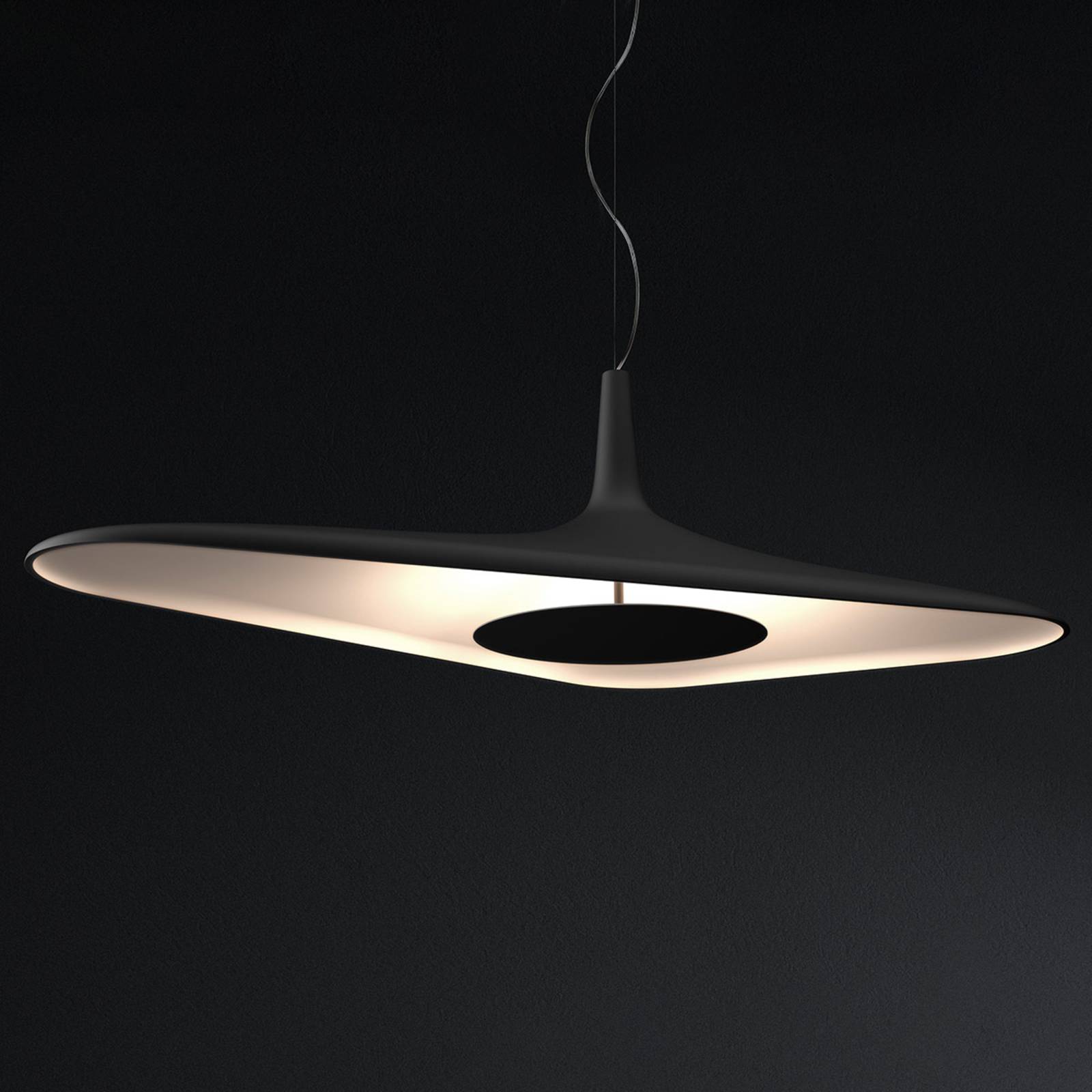 Futurystyczna lampa wisząca LED Soleil Noir