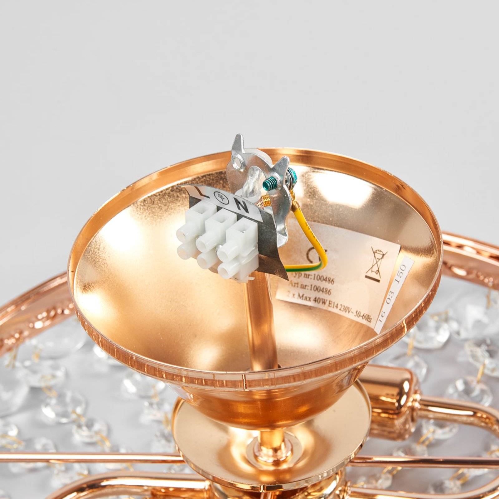 Hansakog Loftlampe Ø30 Gold - Markslöjd