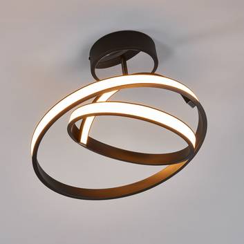 Largo - futuristisk LED-loftlampe i sort