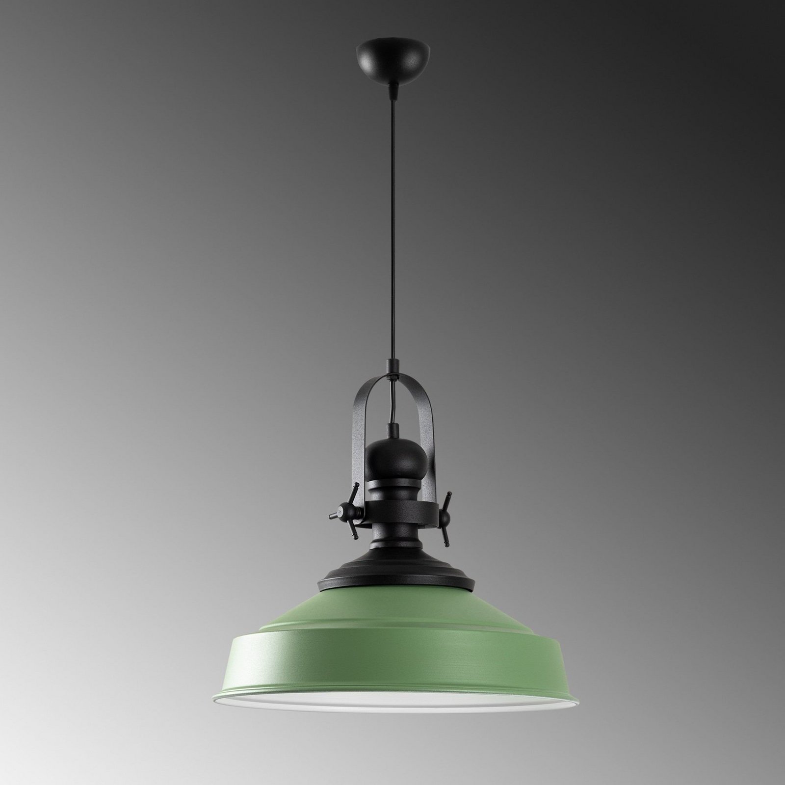 Hanglamp Craft, groen, metaal, Ø 41 cm, E27