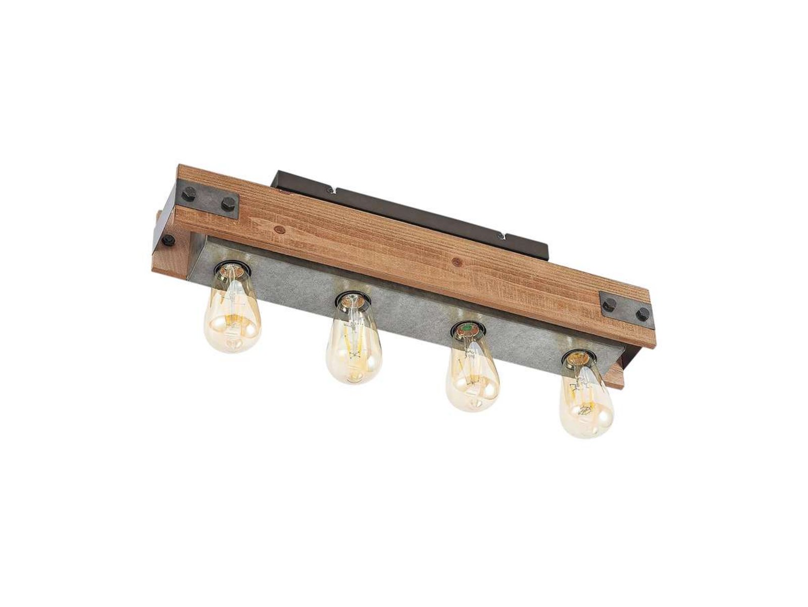 Nilaska 4 Stropné Lampa Wood/Black - Lindby