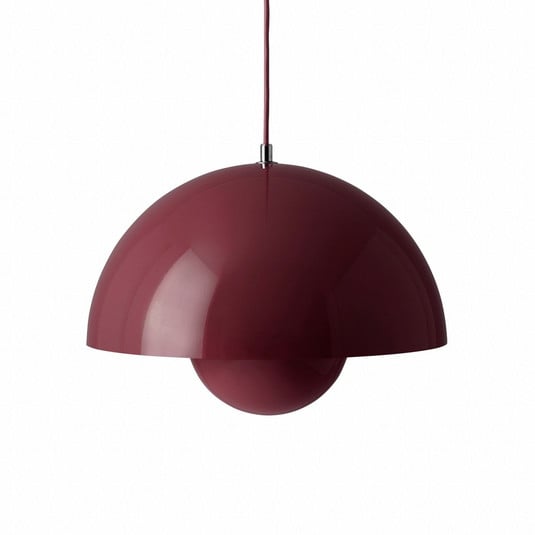 Lampa wisząca Flowerpot VP7, Ø37 cm, DARK Plum – &Tradition