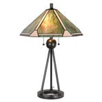 Tischlampe 5LL-6165 im Tiffany-Look, Ø50cm