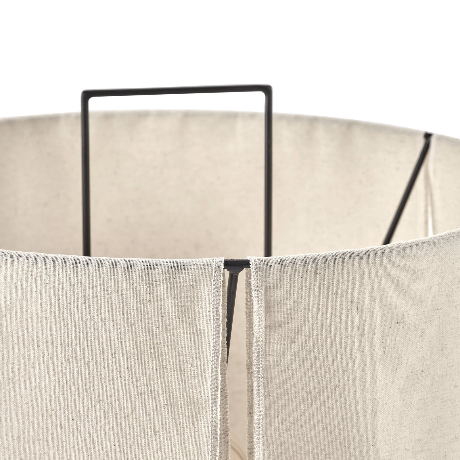 S BLACK BEIGE NOMAD gulvlampe, tekstil, højde 72 cm, E27 – Serax