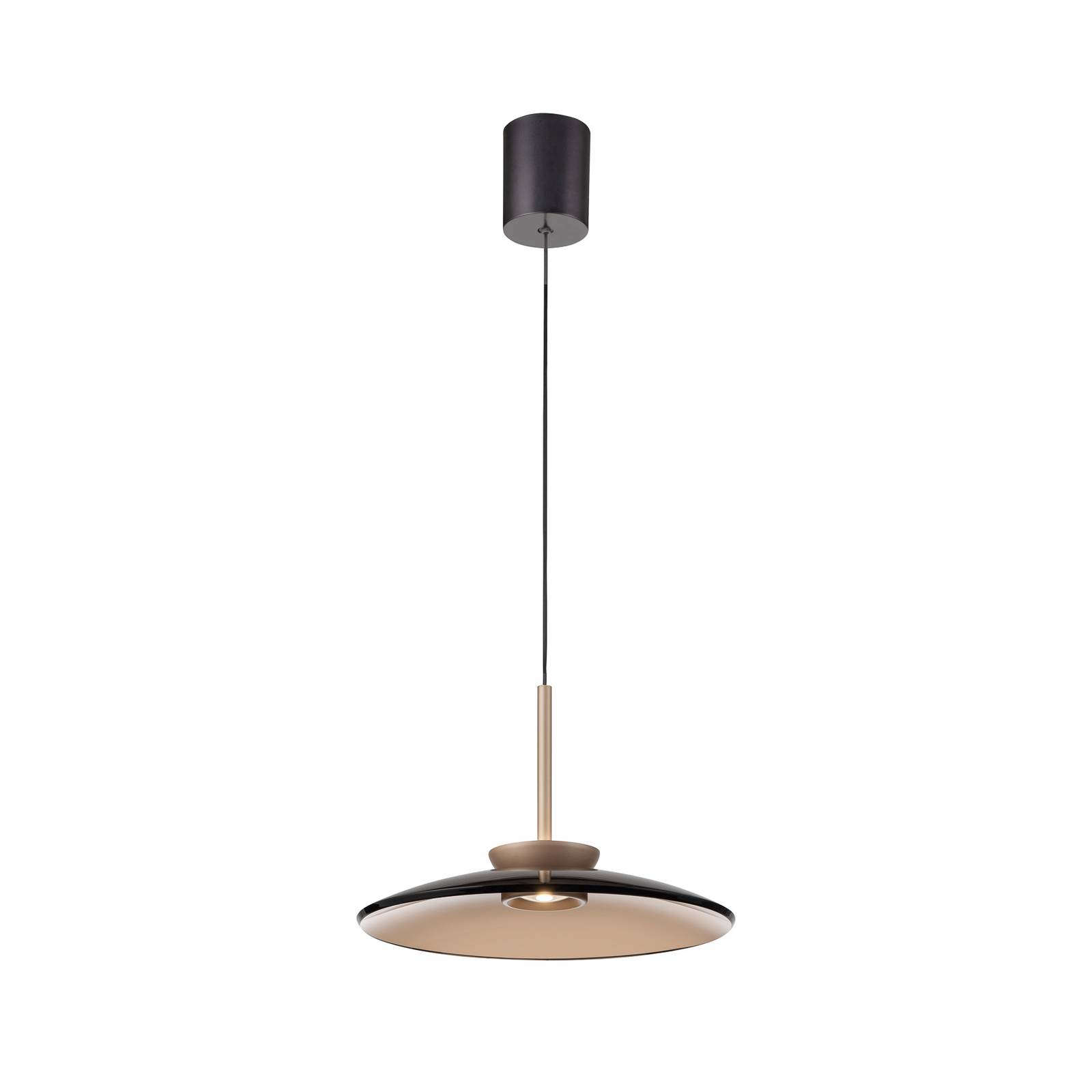 PURE LED-Hängelampe E-Moon bronze Glas Aluminium Ø 50 cm CCT