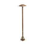 LED-Wegeleuchte Aura Frame, Höhe 80 cm, messing antik, IP65