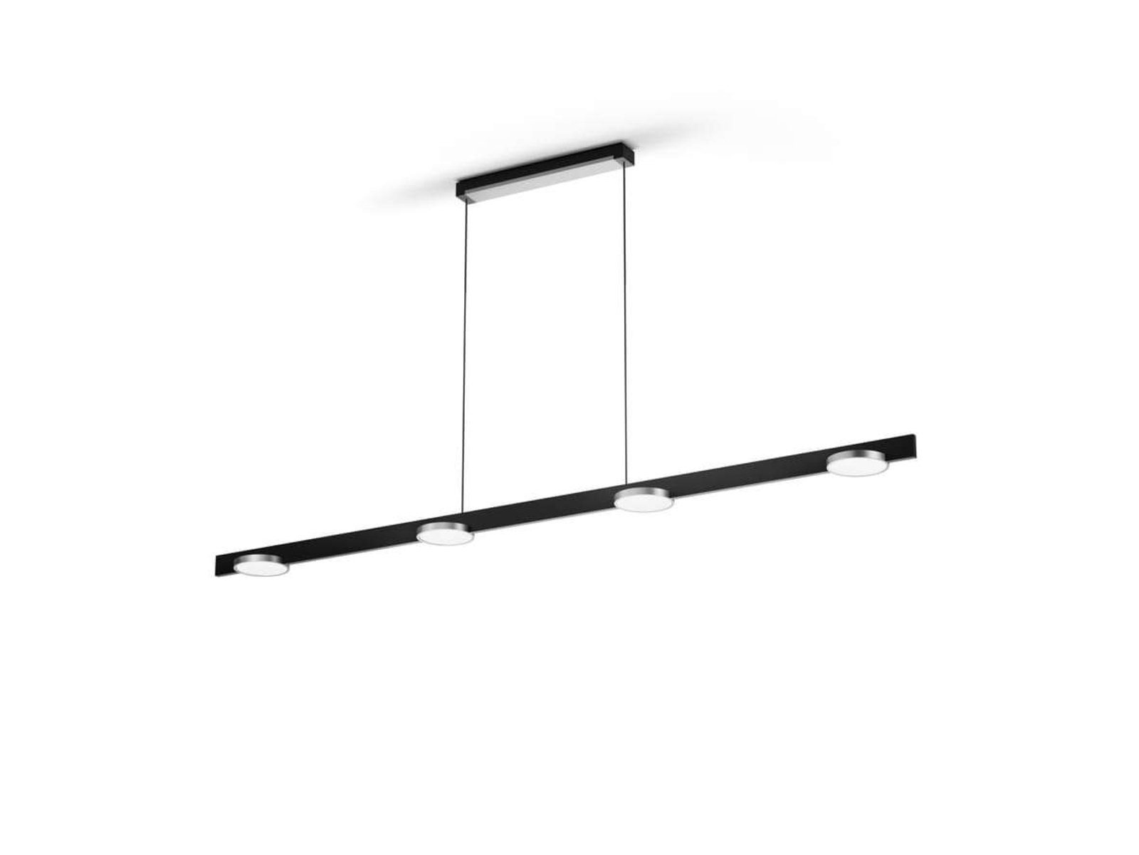 Inlay S1800 Linear Závěsná Lampa 2700-6500K Black/Silver - Light-Point