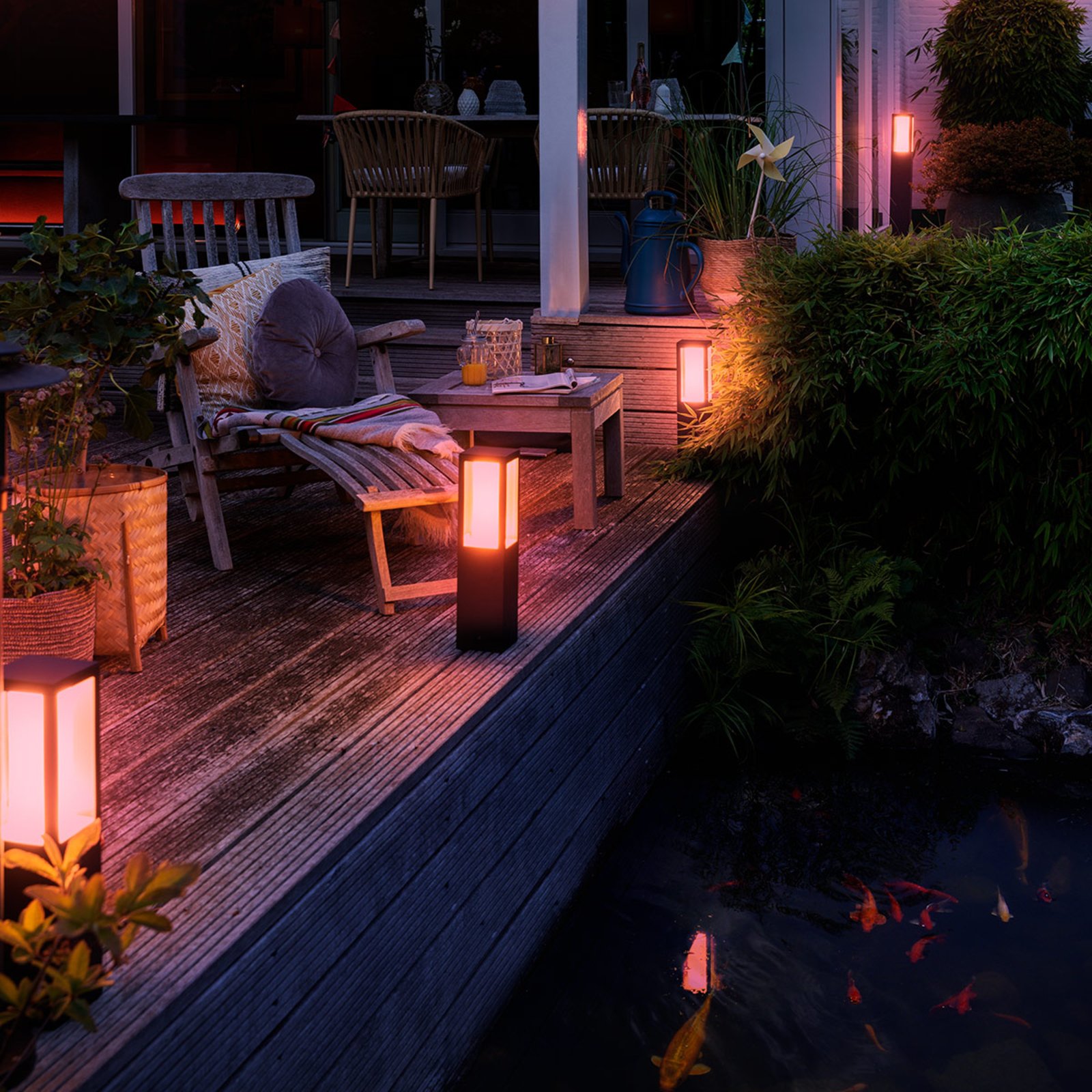 Impress Hue 24V Słupek Oświetleniowy Ogrodowa Low White/Color Amb. - Philips Hue