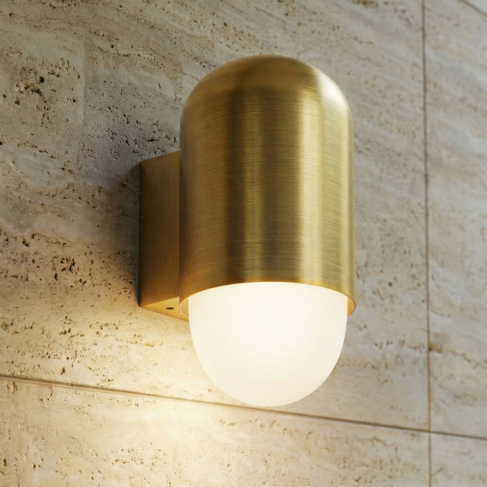 Pilva utomhusv&auml;gglampa, IP44, metall, m&auml;ssing, E27 Lindby - Balkong - Modern - Aluminium - Med en ljusk&auml;lla