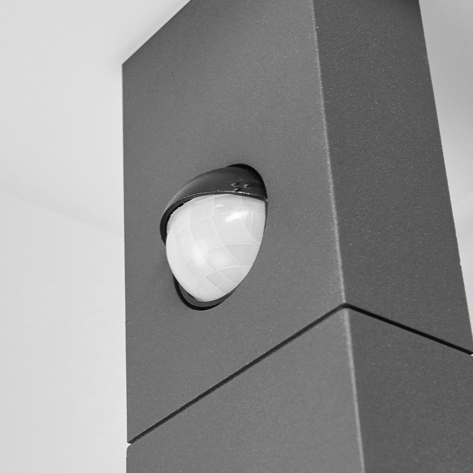 Olesia Außenwandleuchte w/Sensor Dark Grey/Opal - Lucande