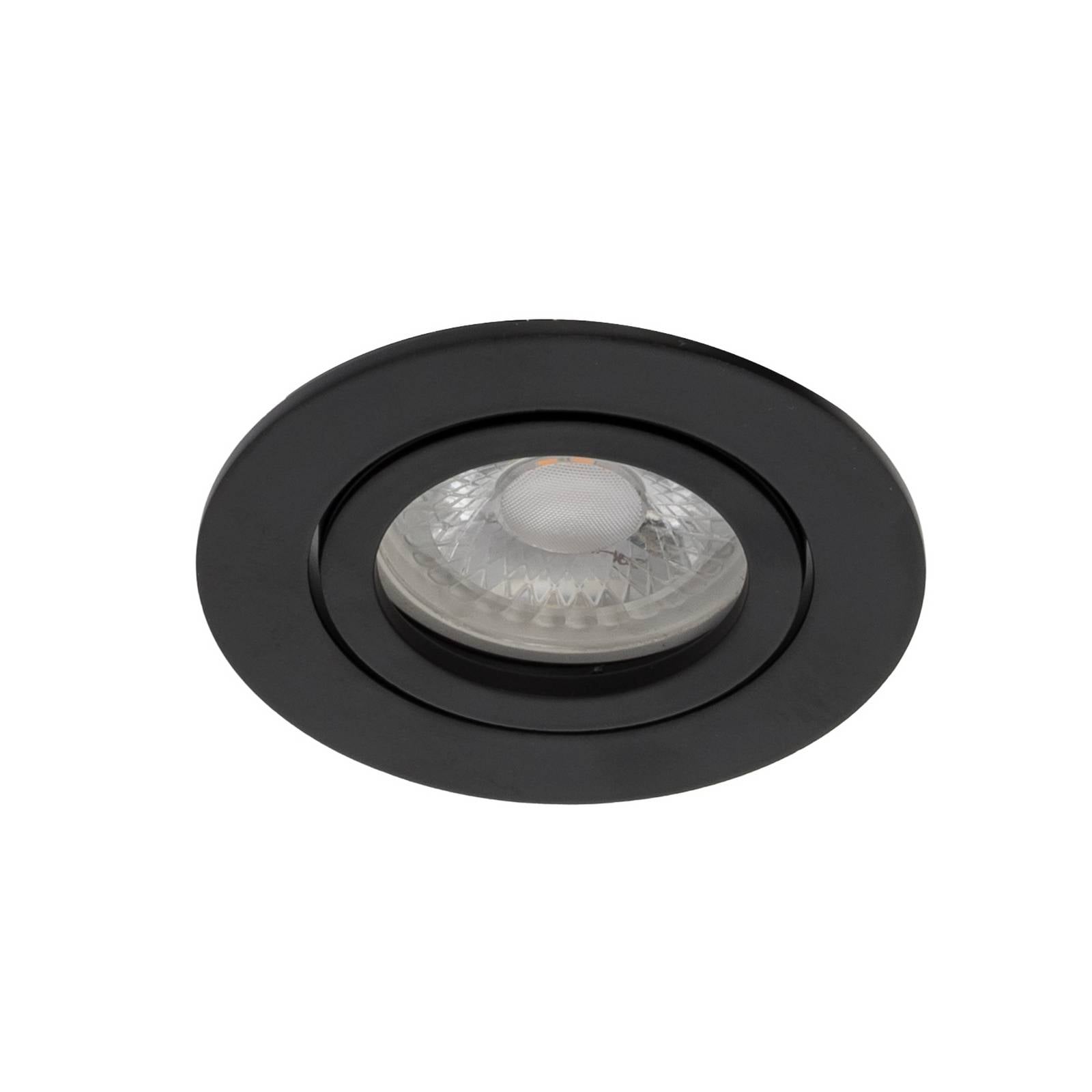 BRUMBERG Einbaustrahler Tirrel-R, GU10-Fassung, schwarz matt
