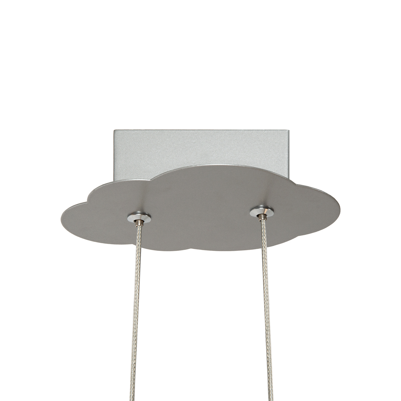 Candeeiro suspenso LED para quarto infantil Fokker, cinzento Comprimento 46 cm