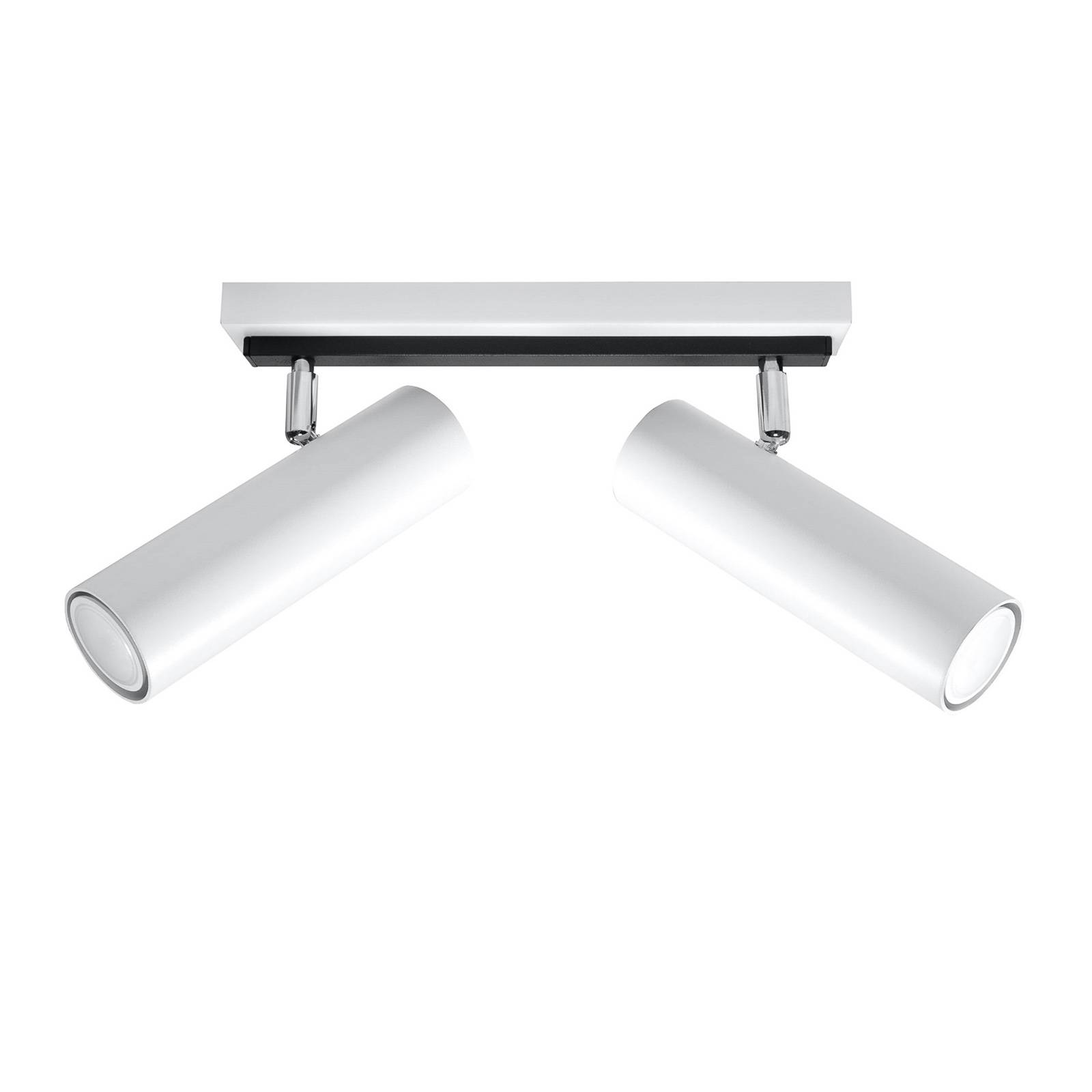 Takspotlight Spoty, vit, 2 lampor