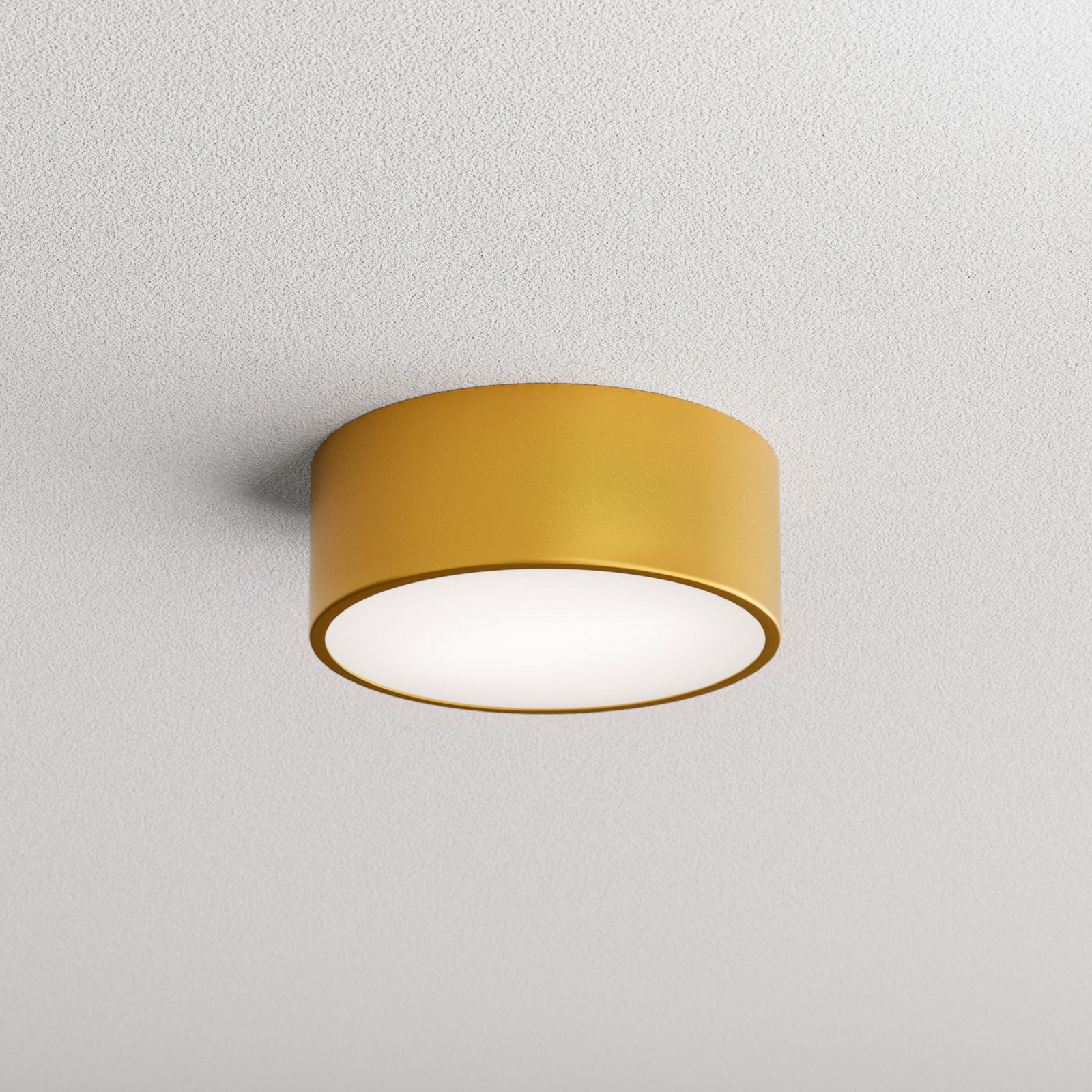 Cleo 200 lámpara de techo, oro, sensor, IP20, Ø 20 cm, E27