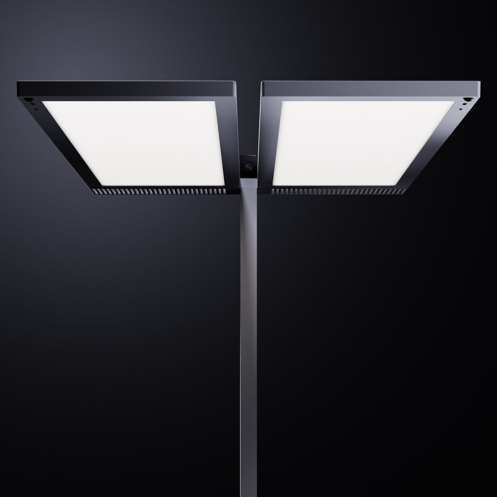 Regent Lighting Lightpad, LED 2fl Mitte Fuß silber