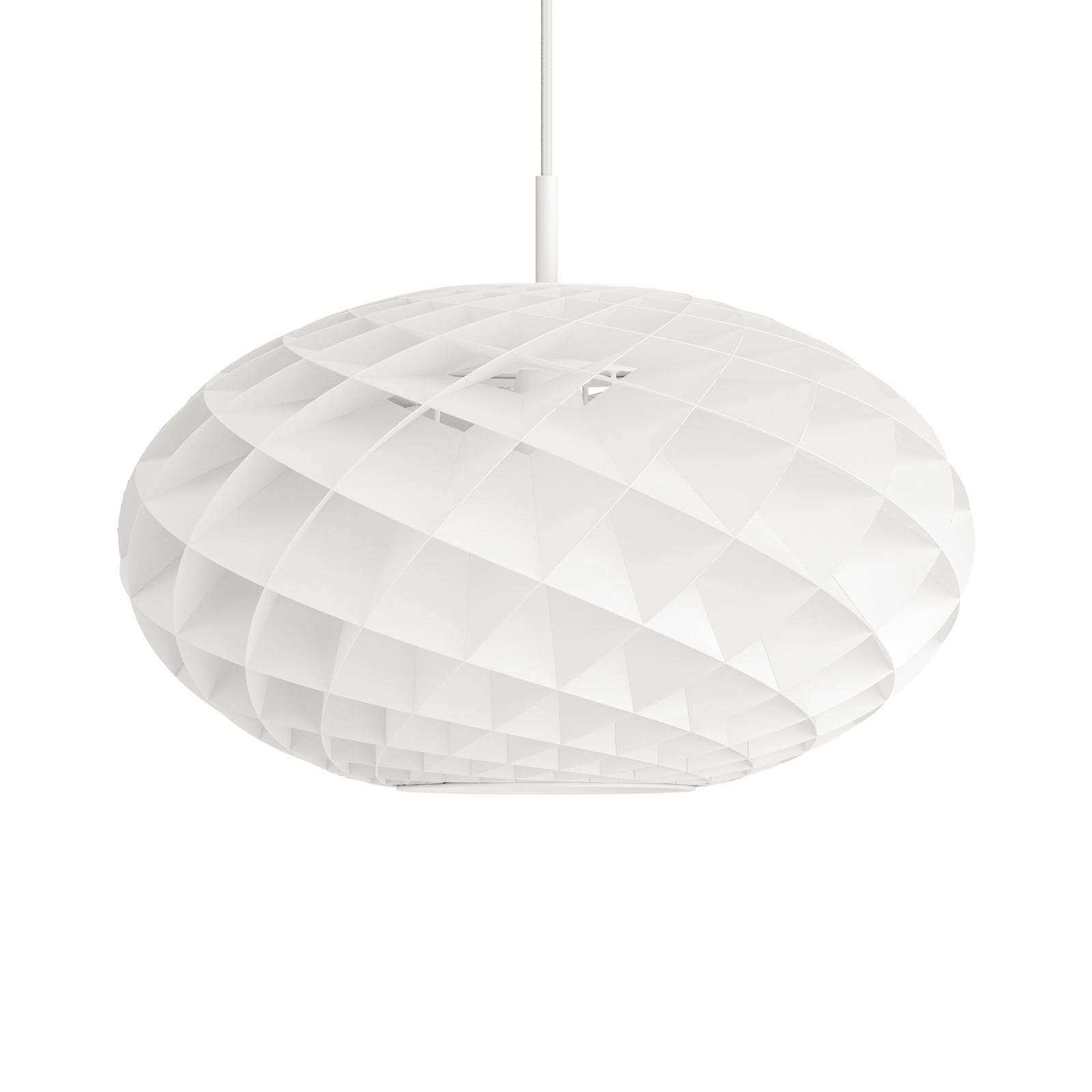 Louis Poulsen Patera Oval LED-Pendel weiß Ø 50cm