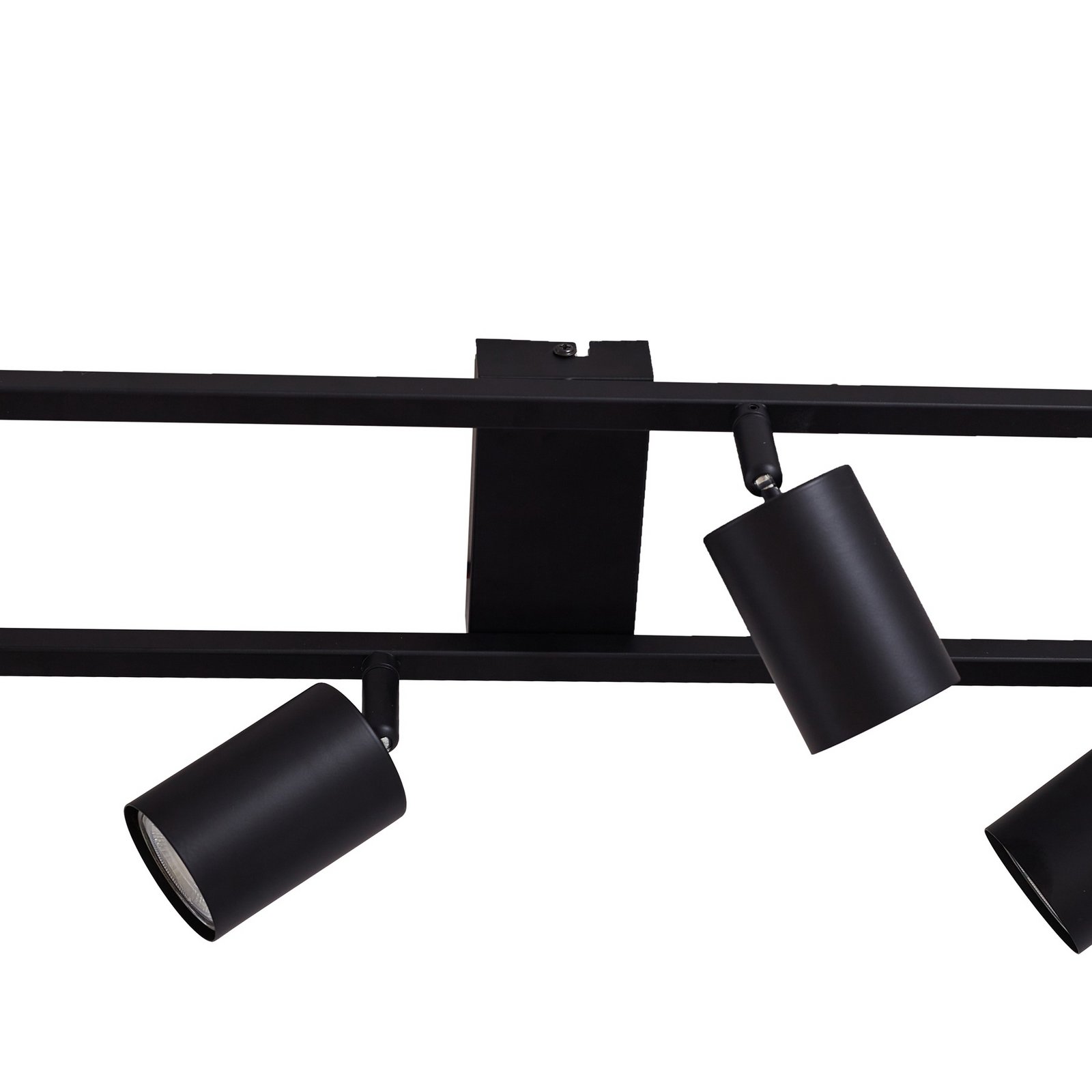 Lindby Deckenstrahler Bravius, schwarz, 6-flammig, Eisen