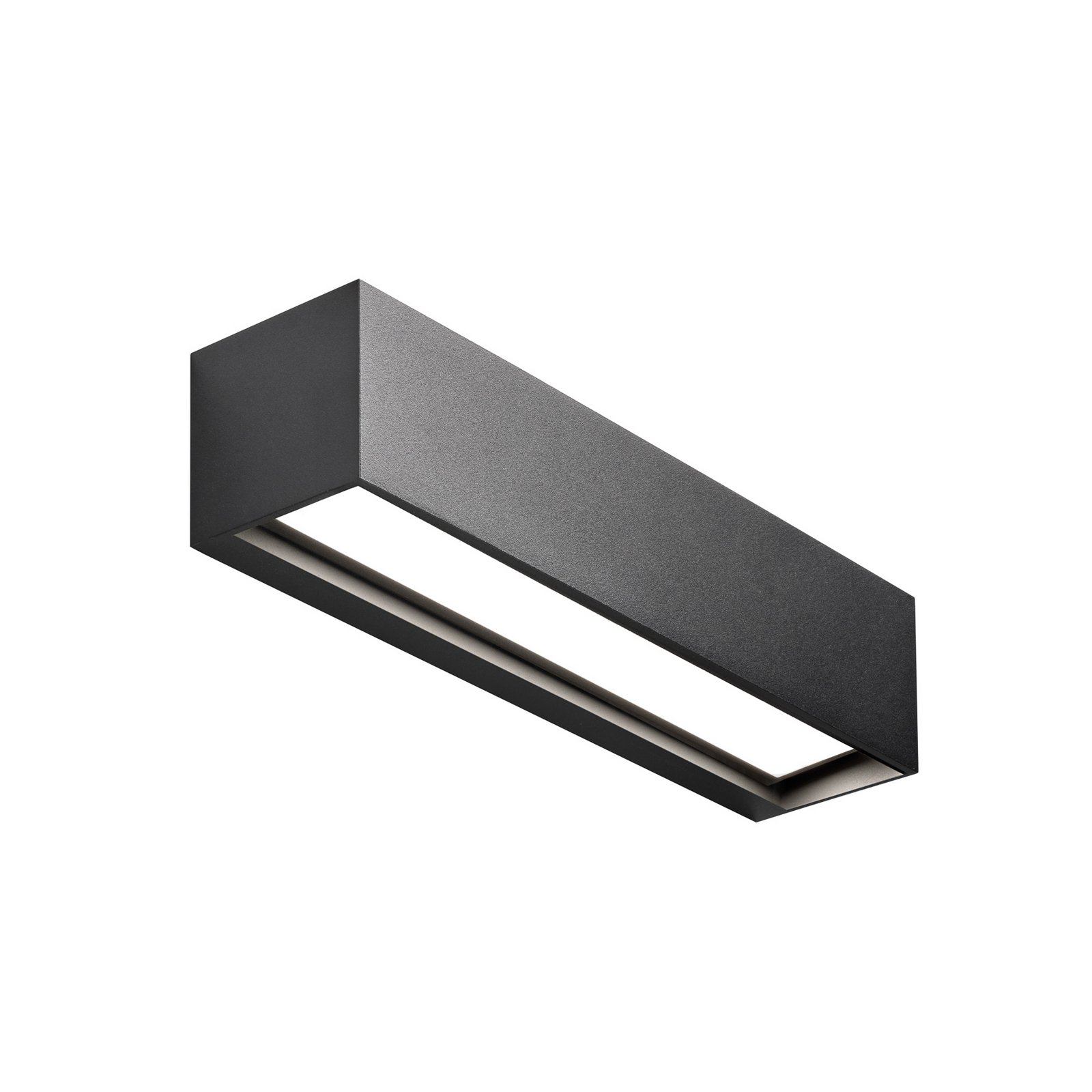 Linea W2 LED-Wandlampe schwarz 30cm, CCT, IP54 - Light-Point