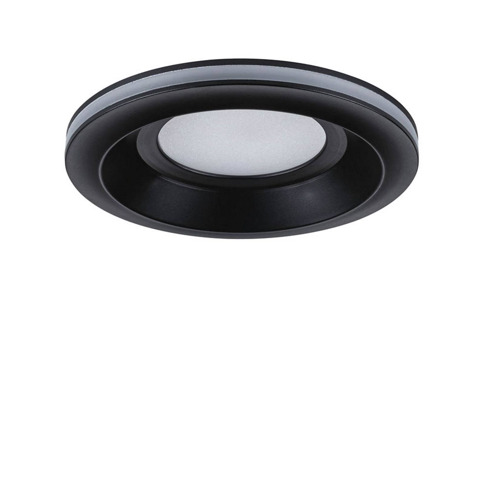 Oprawa wpuszczana LED Paulmann Sormus, czarna, średnica 10 cm, IP65, zestaw 3