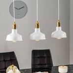 Hanglamp Gubo, 3-lamps, wit