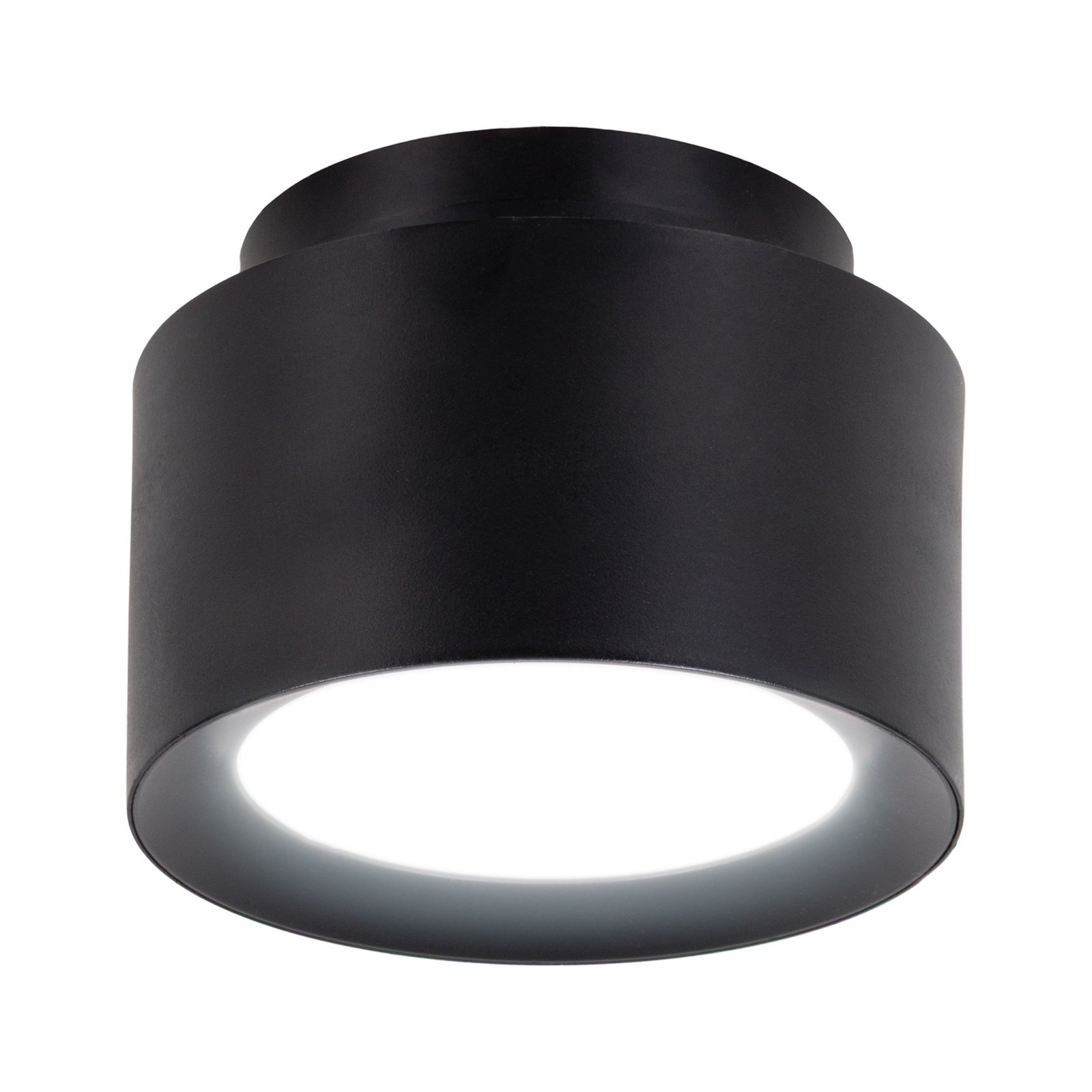 Trimes LED downlight, Ø 14 cm, black, CCT, step-dim