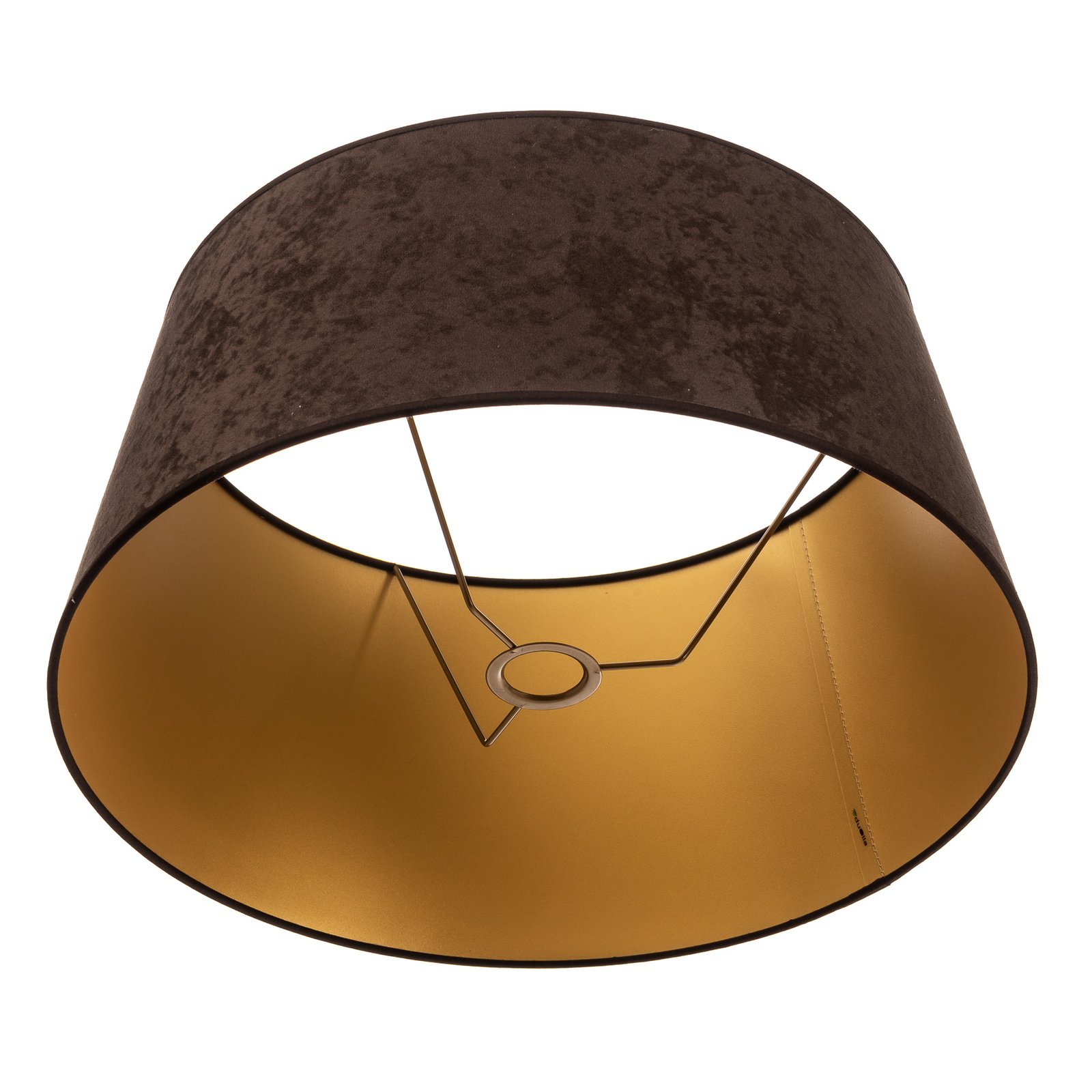 Kúp alakú lámpaernyő, magasság 25,5 cm, barna/arany