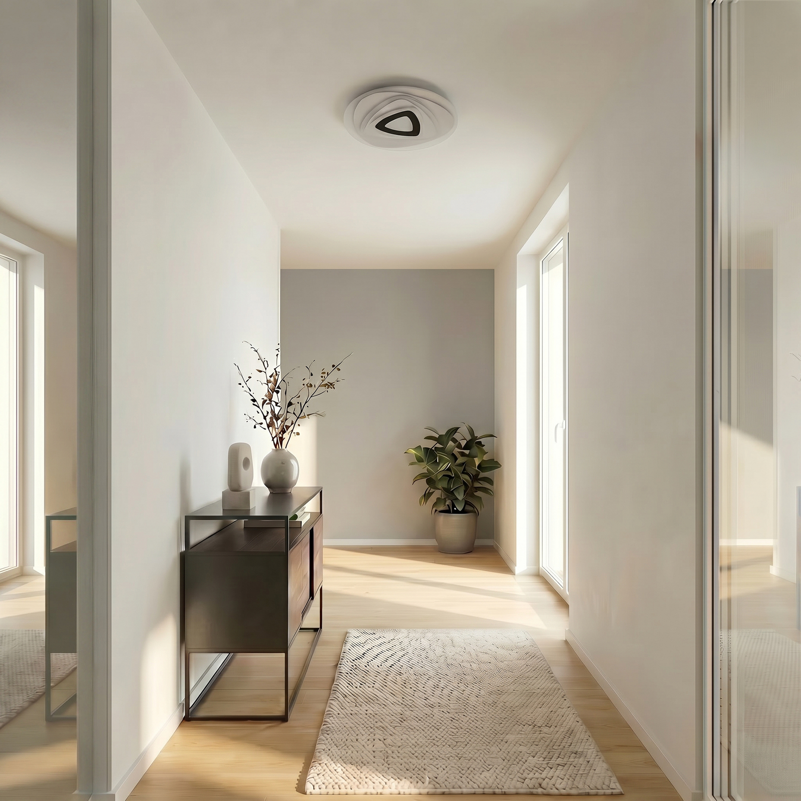 Lindby LED stropna svjetiljka Rebeka, Ø 70 cm, CCT, daljinski upravljač