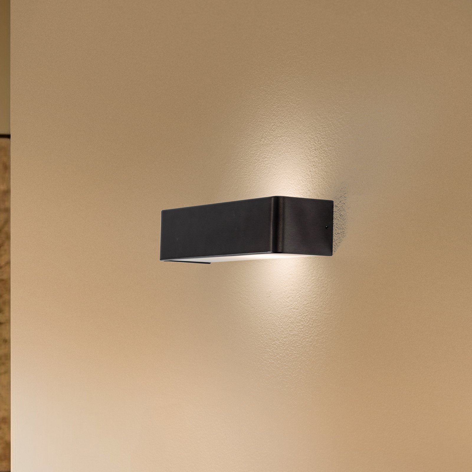 Atrato wall light, anthracite, steel, width 35 cm, upd/down