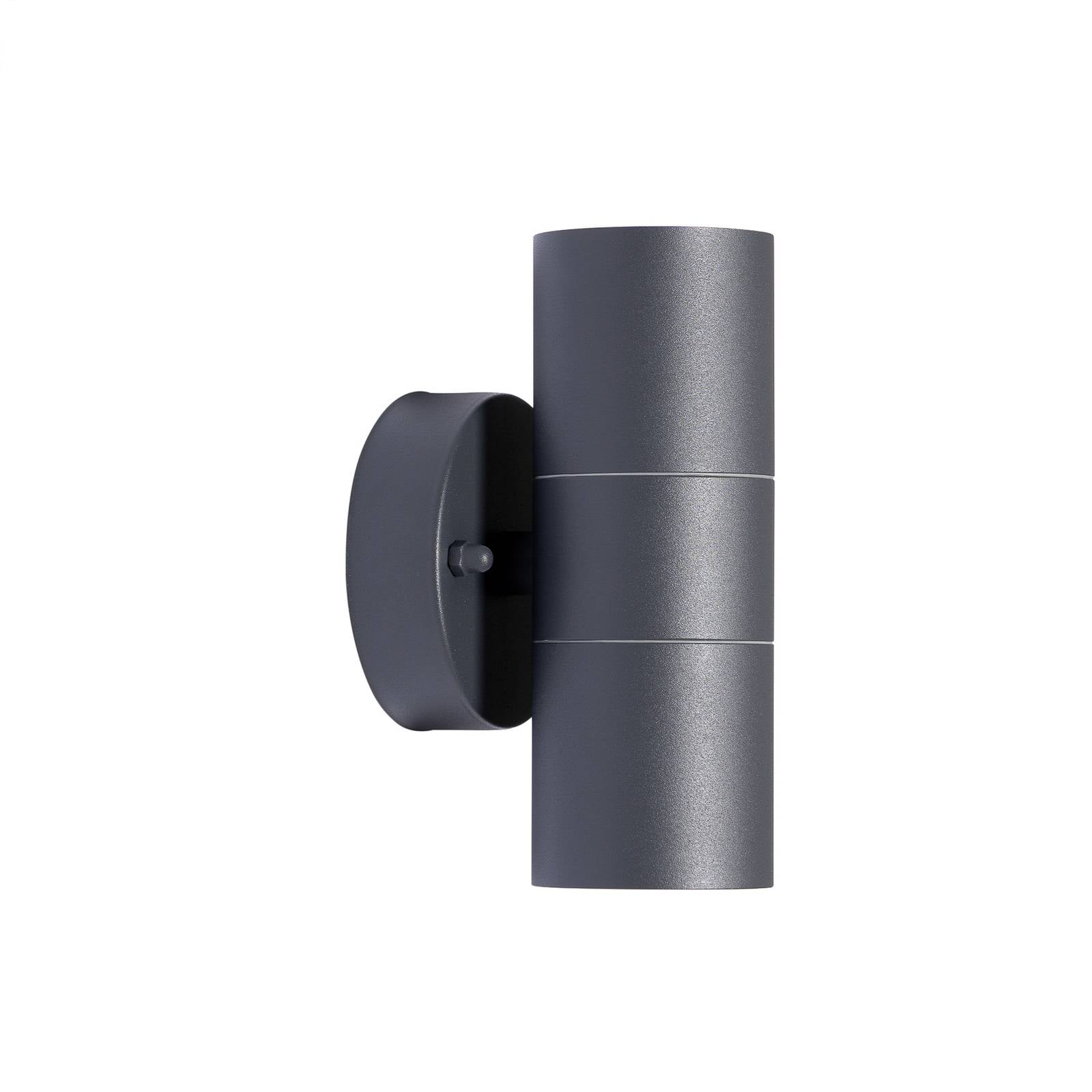 Prios Außenwandlampe Tulimar, 2-flg., anthrazit, Metall