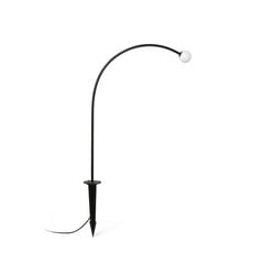 Lámpara LED con pica Cuca, negra, acero inoxidable/vidrio, altura 65 cm