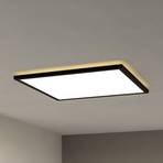 EGLO connect LED-Deckenlampe Rovito-Z, schwarz, 50 x 50 cm