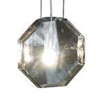 Karman 24 Karati hanging light, grey octagonal