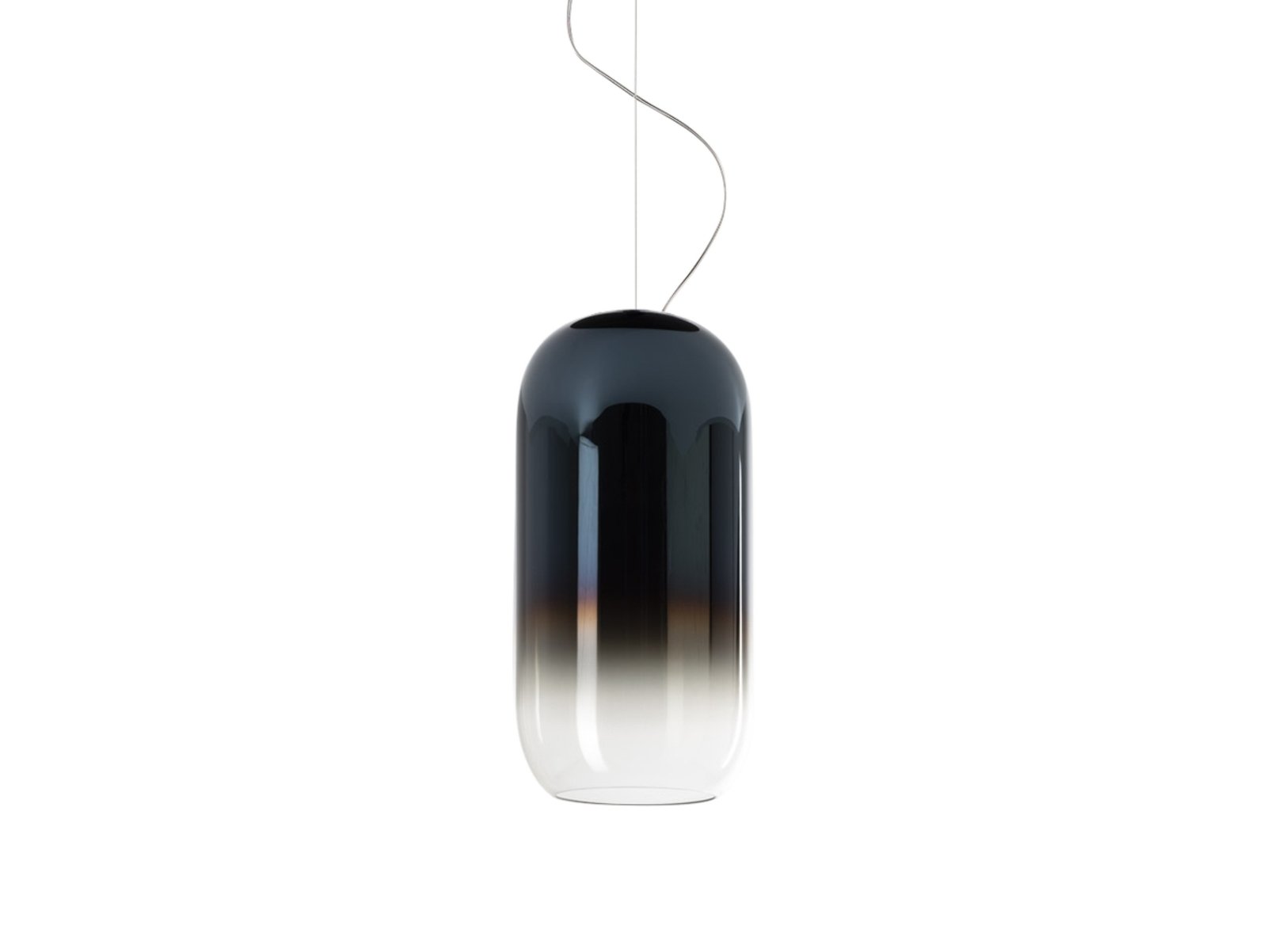 Gople Závěsná Lampa Blue Sapphire/Black - Artemide